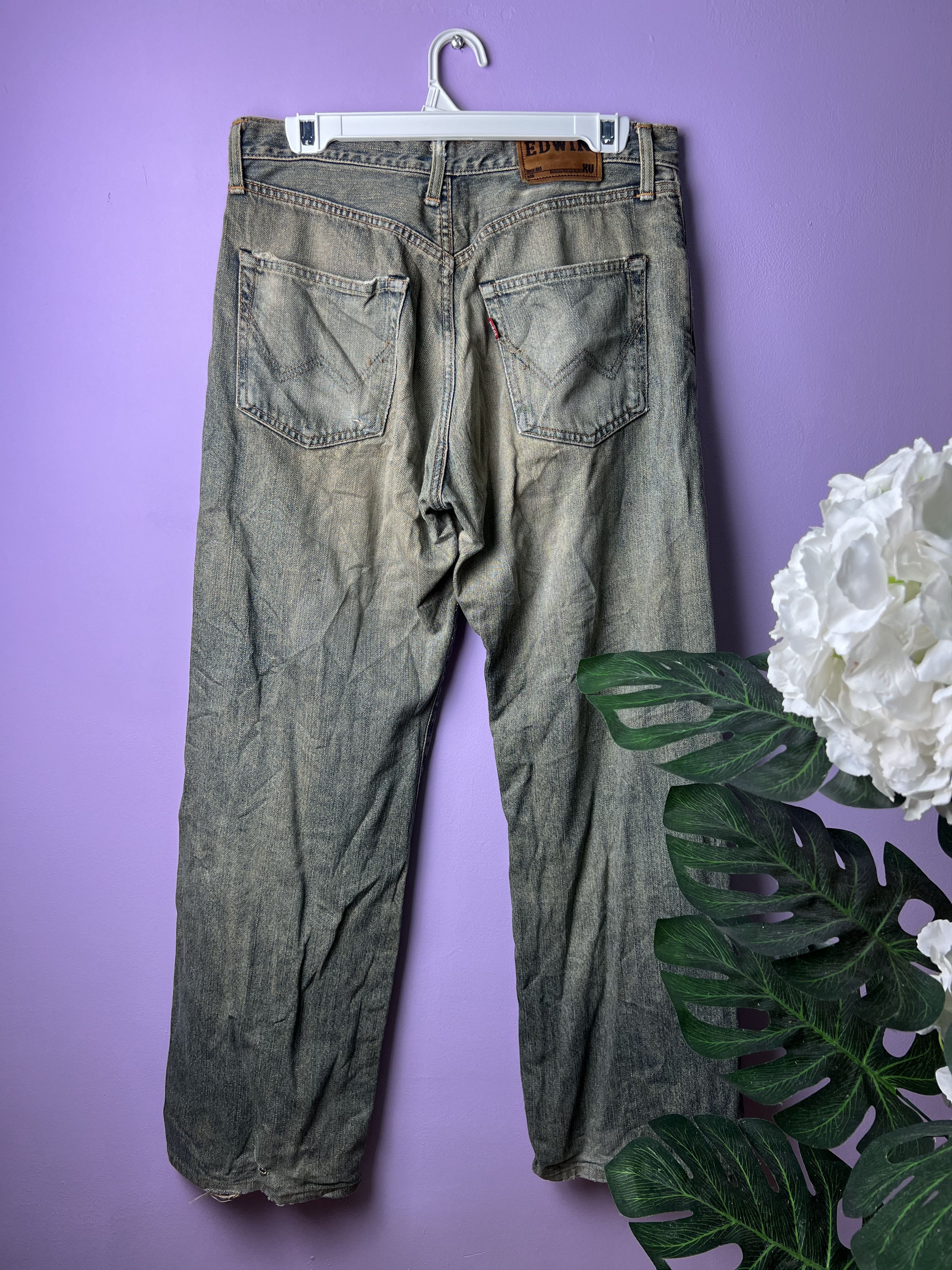Edwin 🔥Edwin Exclusive Vintage Distressed Denim Size US 31 - 3 Thumbnail
