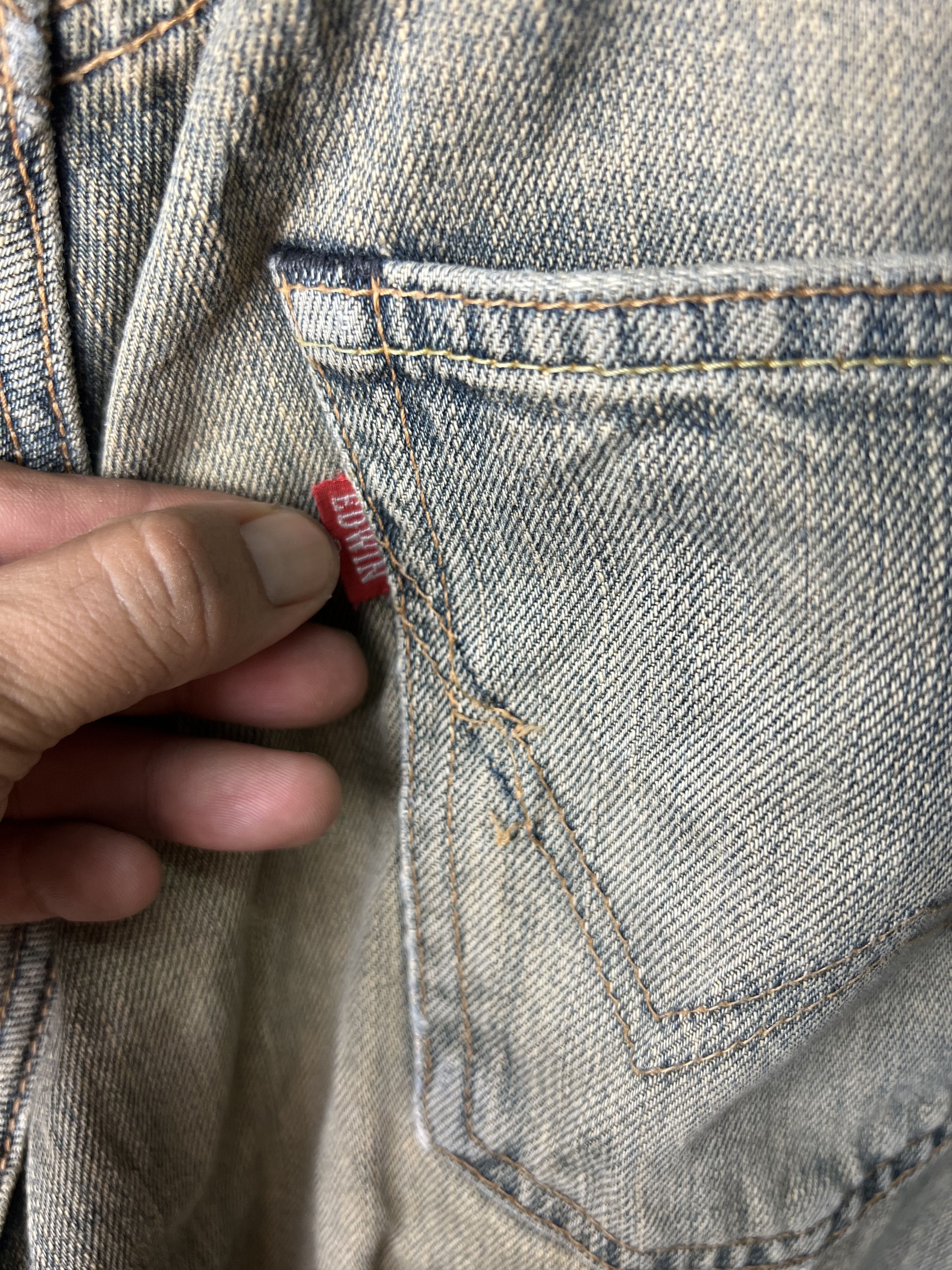 Edwin 🔥Edwin Exclusive Vintage Distressed Denim Size US 31 - 17 Thumbnail