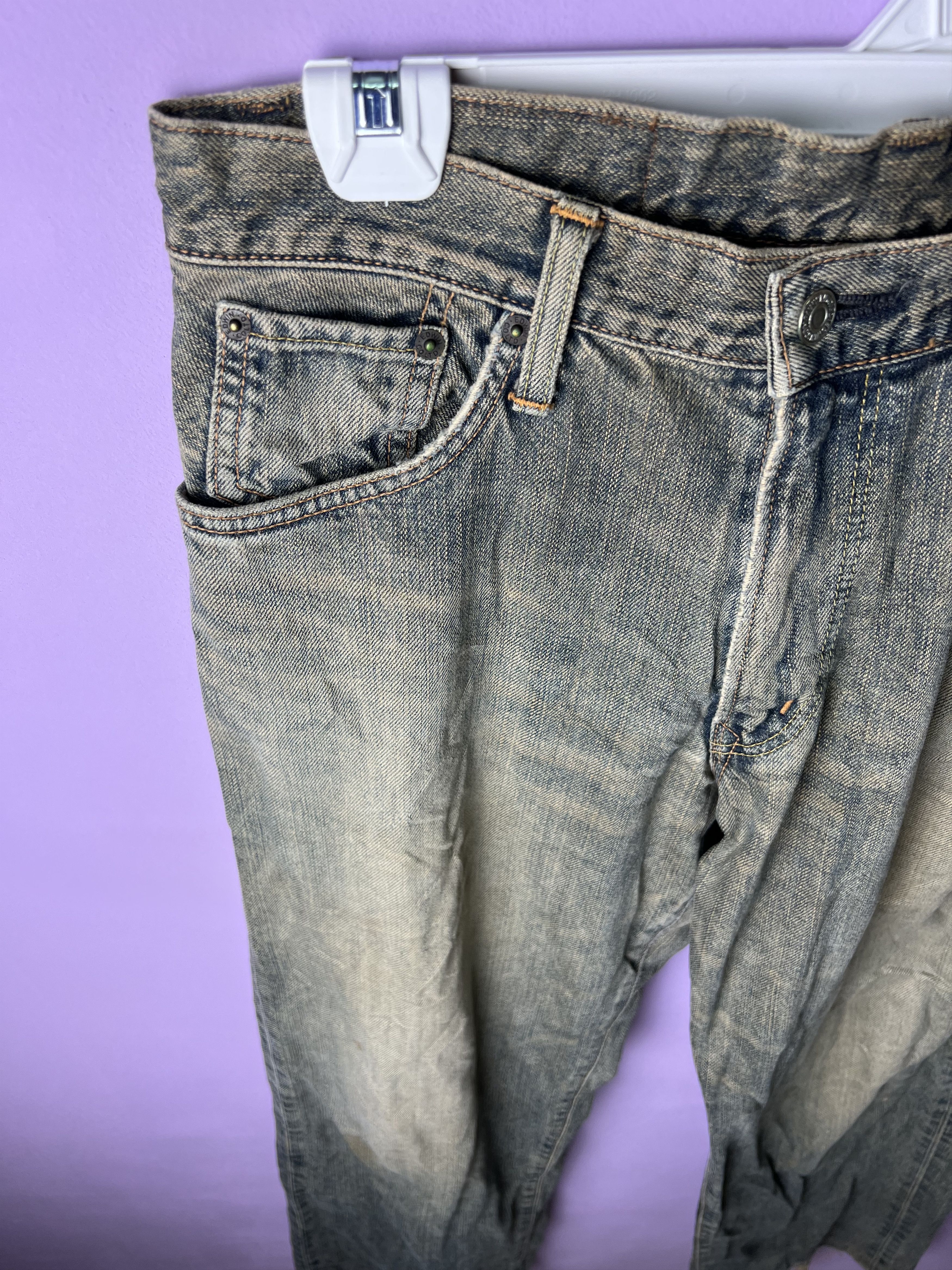 Edwin 🔥Edwin Exclusive Vintage Distressed Denim Size US 31 - 10 Thumbnail