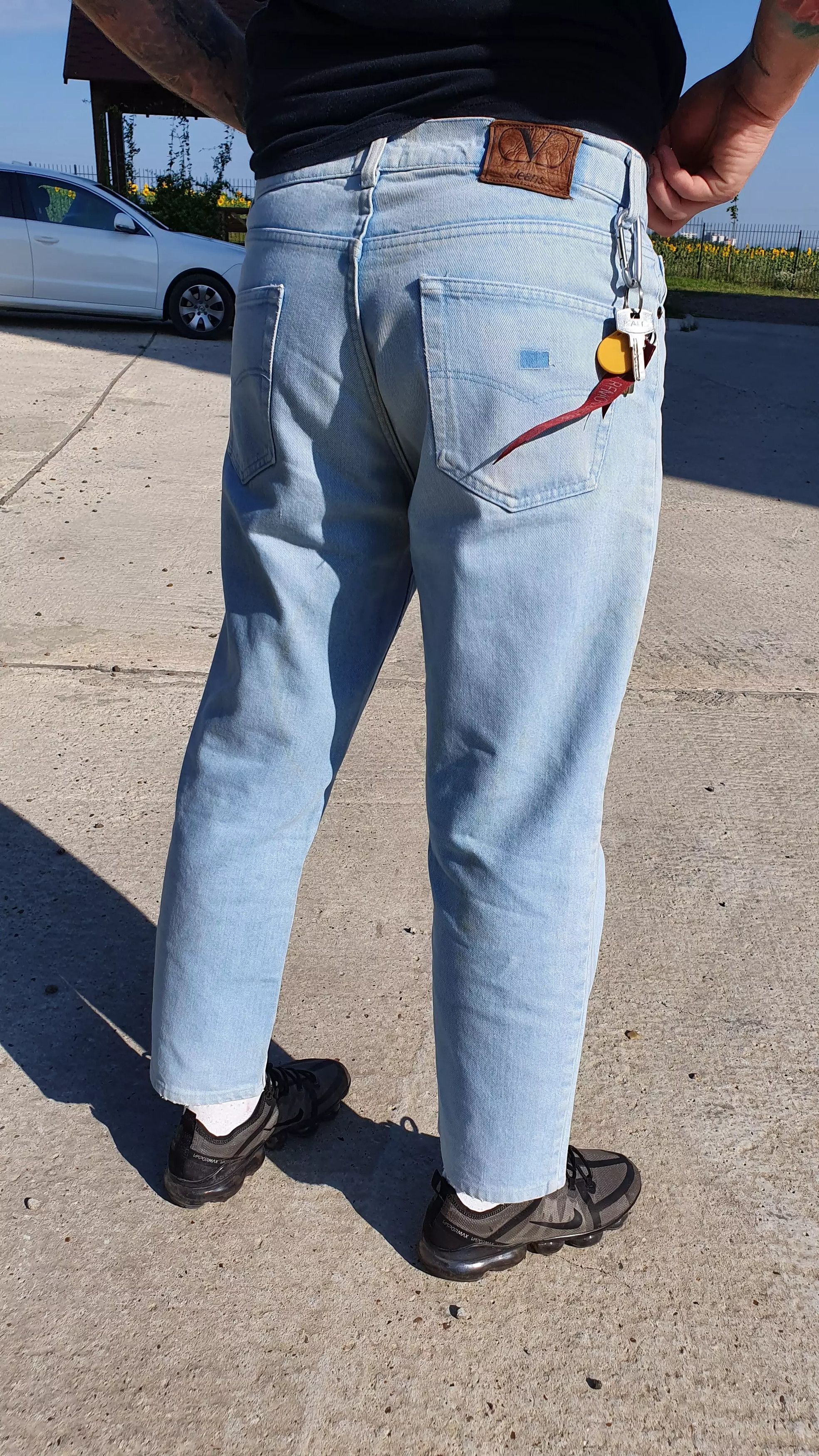 Gianni Valentino × Valentino 80s Vintage VALENTINO Bootcut Cropped Jeans Size US 33 - 4 Thumbnail