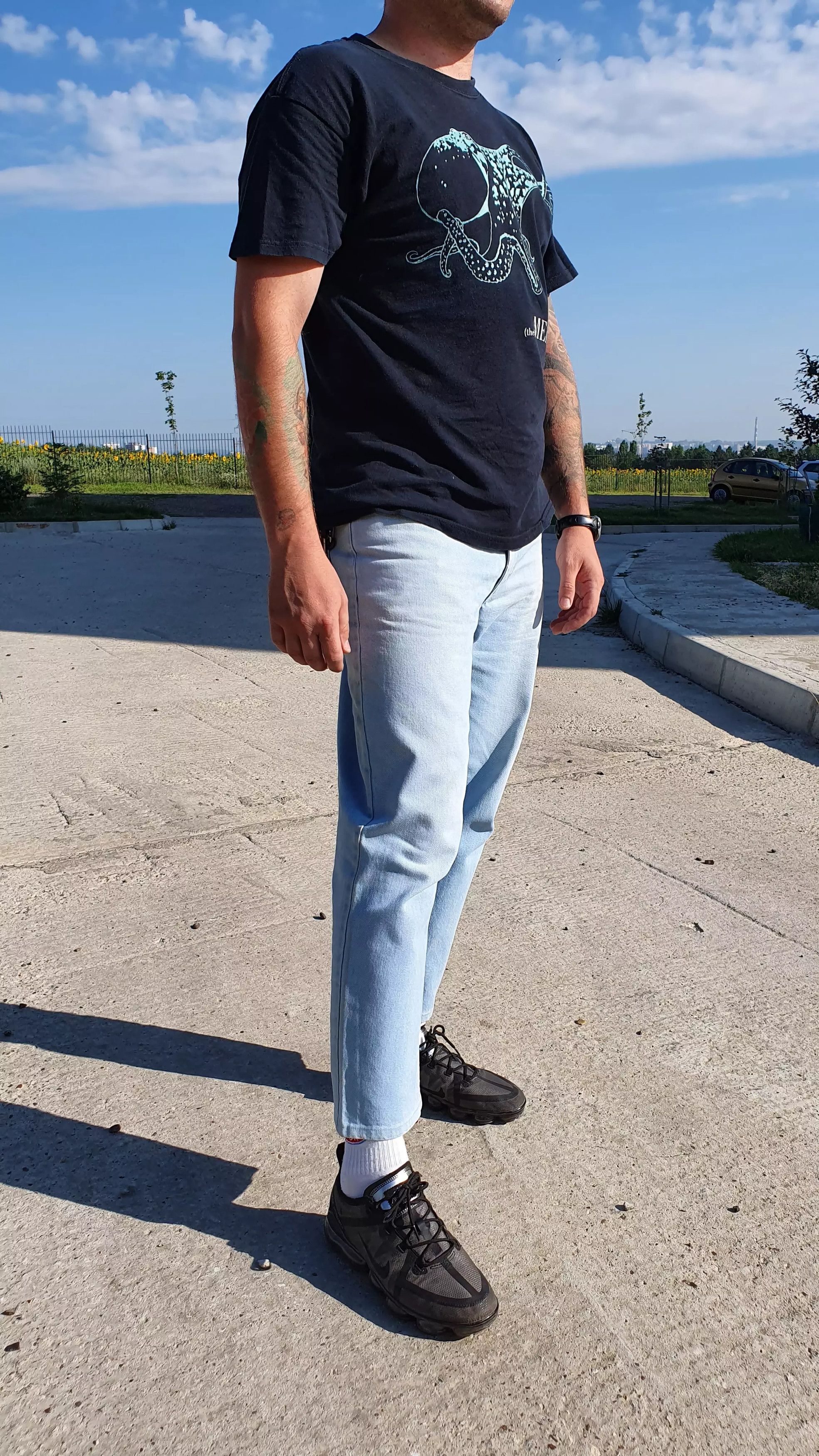 Gianni Valentino × Valentino 80s Vintage VALENTINO Bootcut Cropped Jeans Size US 33 - 7 Thumbnail
