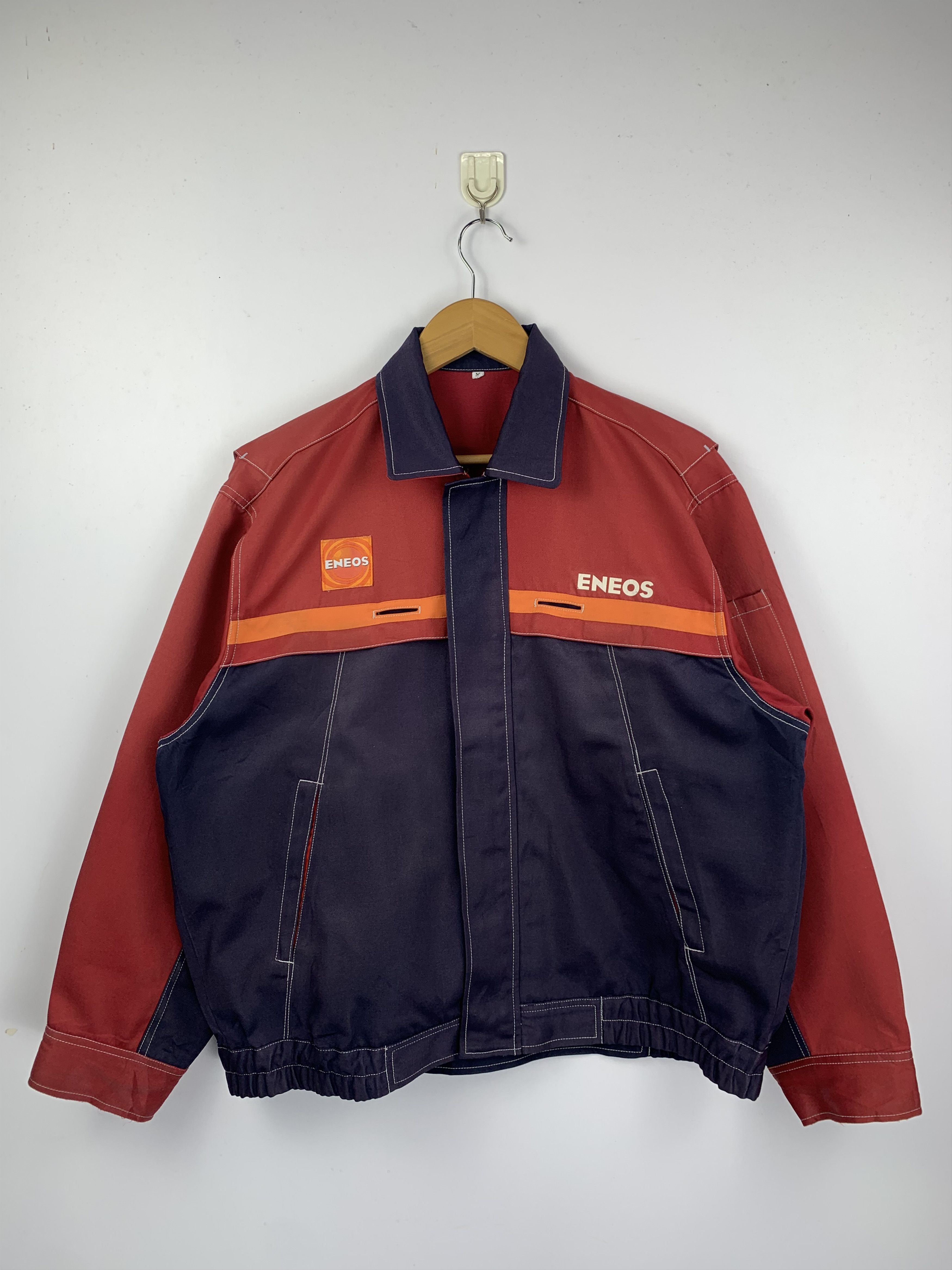 image of Vintage Japan Eneos Nisseki Gas Station Workwear Jacket, Men's (Size Medium)