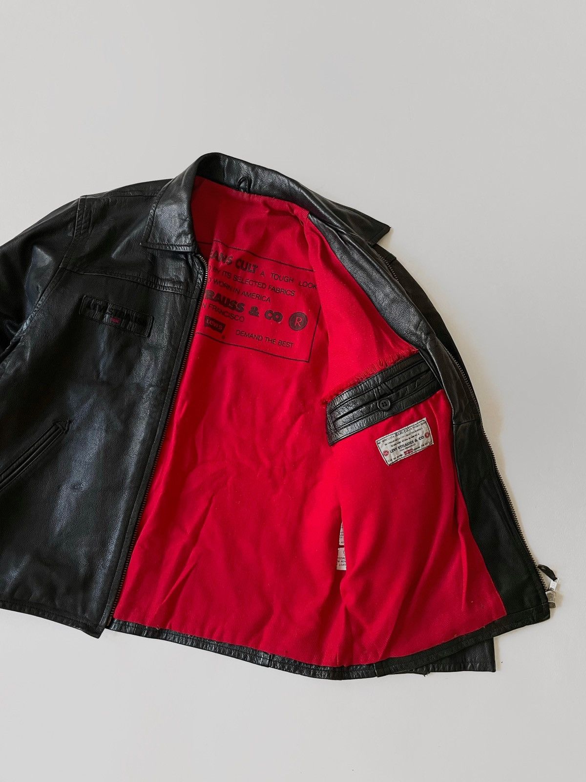 Levi’s vintage leather jacket rare 80s
