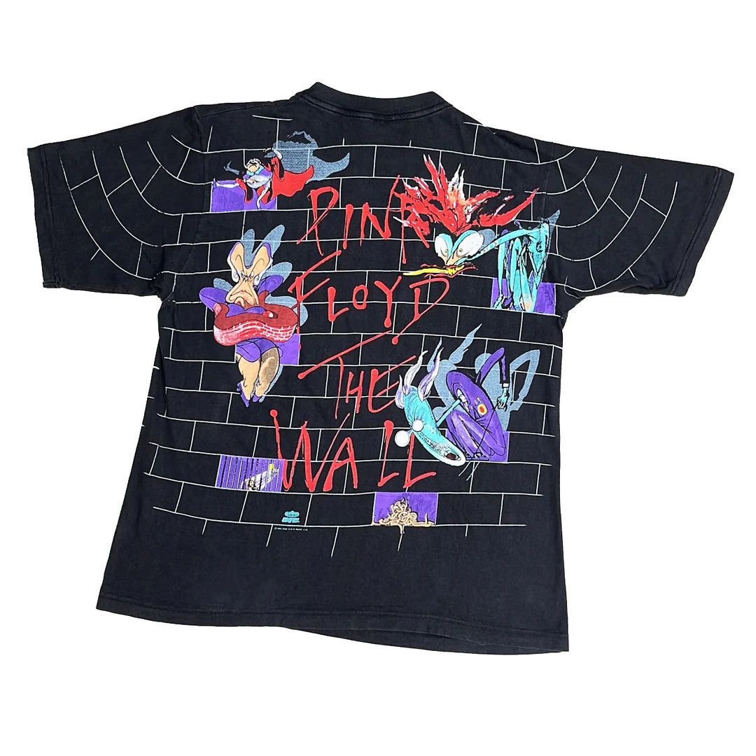Band Tees Pink Floyd 80s The Wall Vtg All Over AOP Winterland T-Shirt Size US XL / EU 56 / 4 - 2 Thumbnail