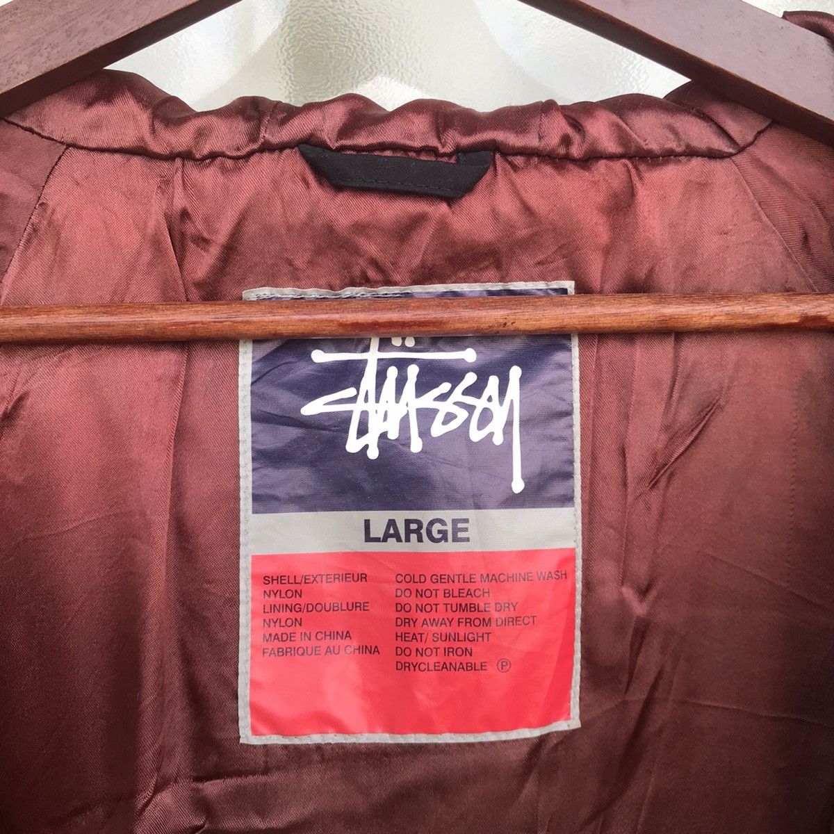 Stussy Heat🔥Vintage Stussy baggy nylon hoodie jumper jacket Size US L / EU 52-54 / 3 - 7 Thumbnail