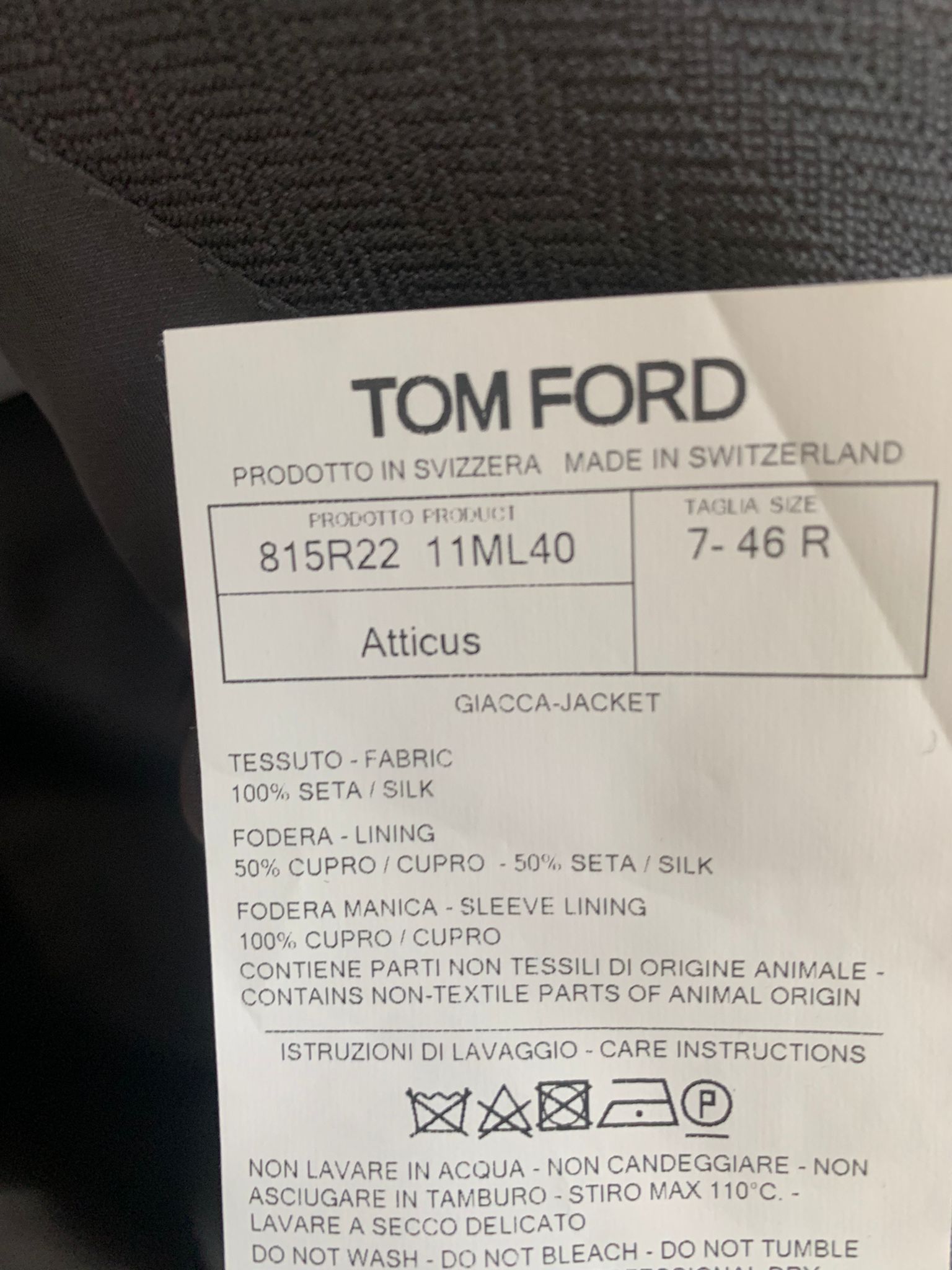 Tom Ford Atticus Blazer Jacket in Black Size US S / EU 44-46 / 1 - 16 Thumbnail
