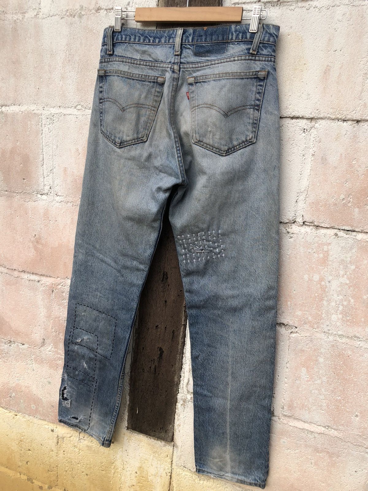 Vintage Levi’s 505 Handmade Sashiko Patchwork Paisley