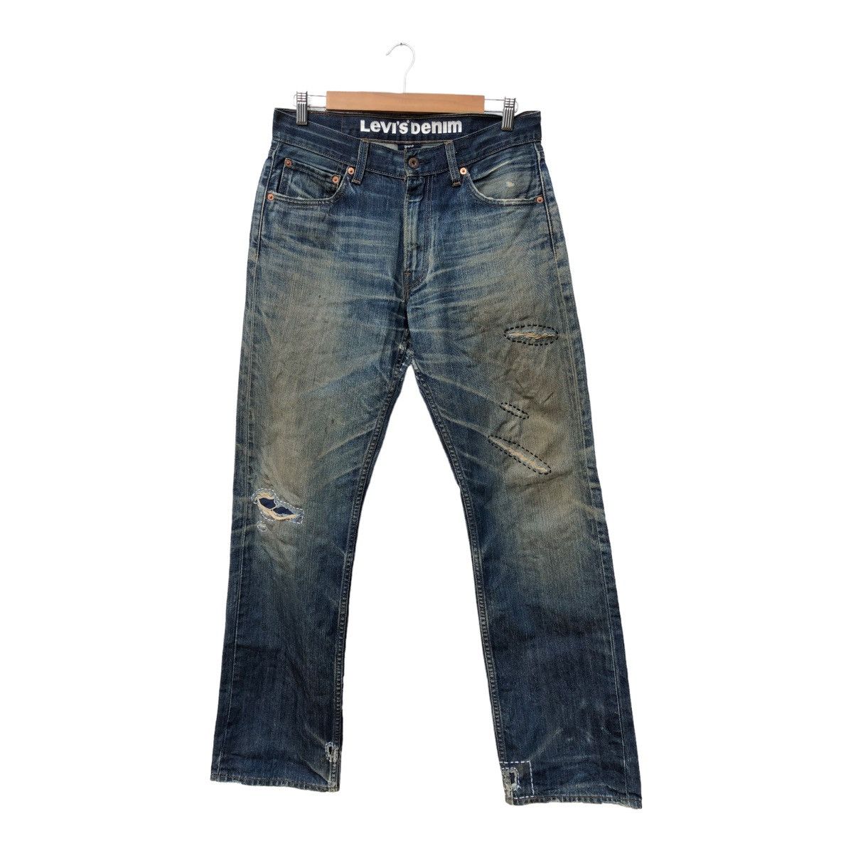 Levi's Levi’s Handmade Denim Jeans Distress Sashiko Design Size US 32 / EU 48 - 2 Thumbnail