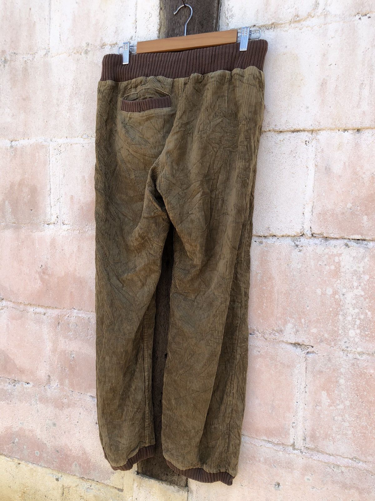 Japanese Brand Sweatpants Que Q Drawstring Corduroy Size US 33 - 4 Thumbnail
