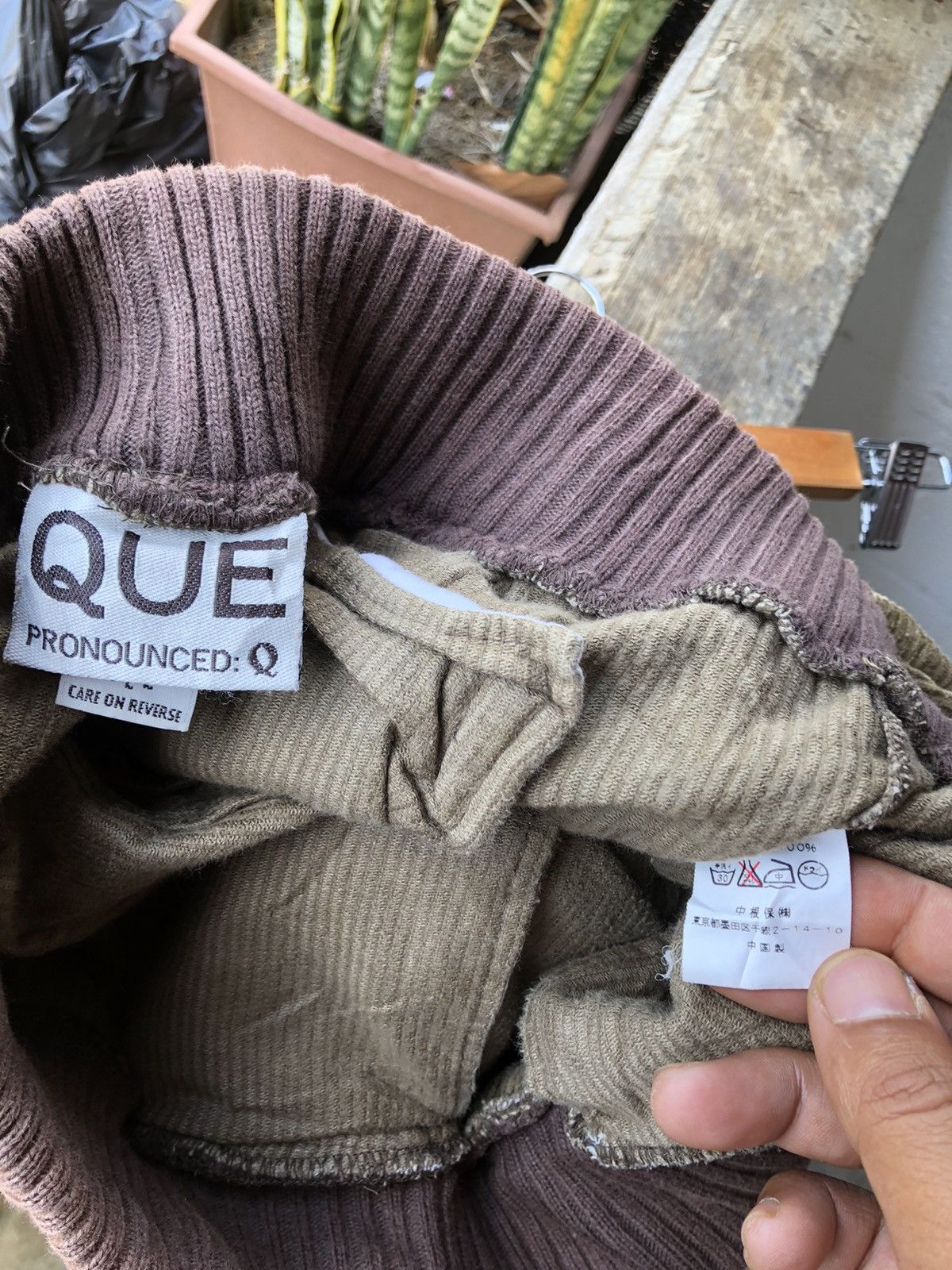 Japanese Brand Sweatpants Que Q Drawstring Corduroy Size US 33 - 5 Thumbnail