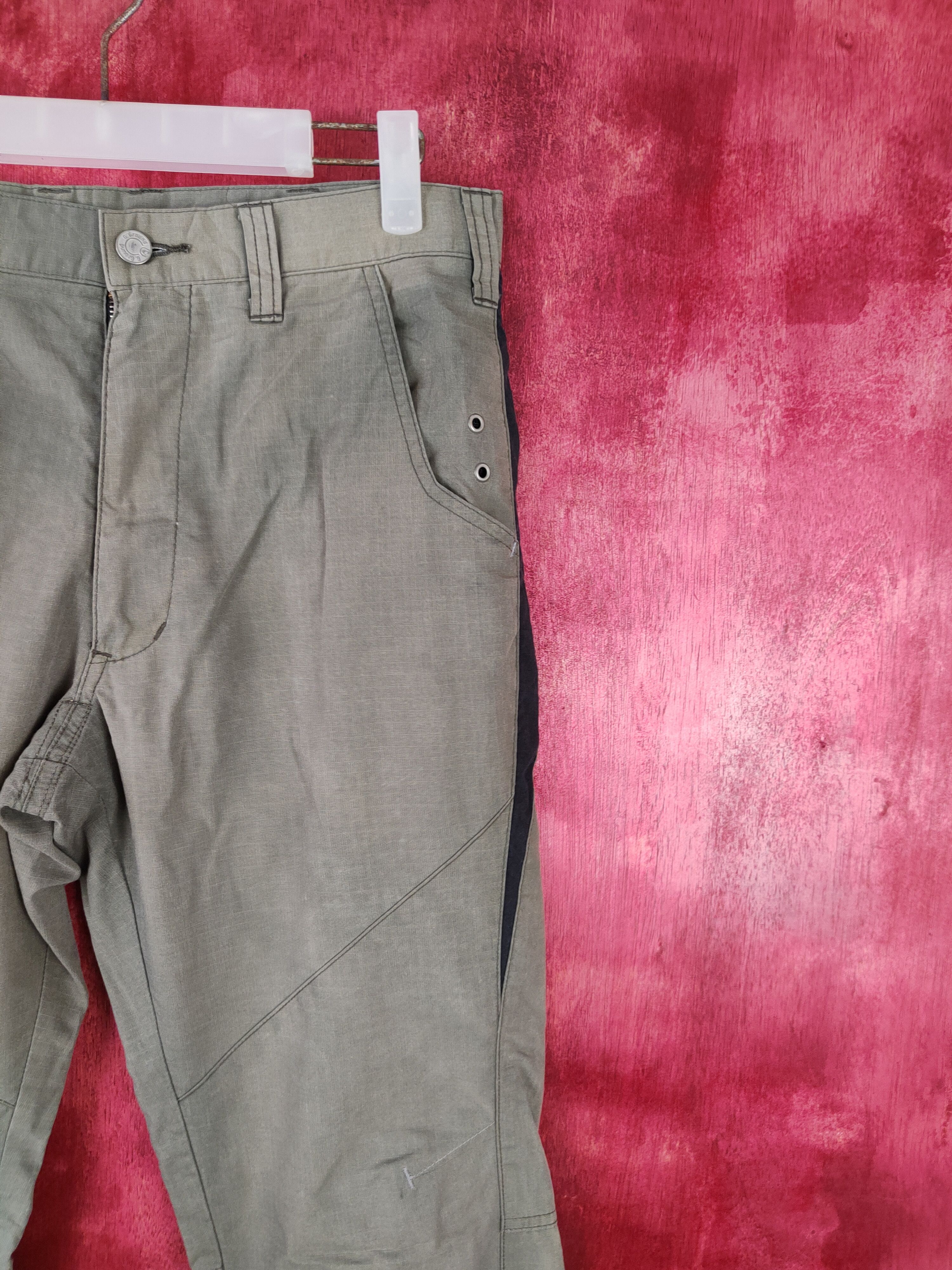 Japanese Brand × Vintage G.Ground Faded Dark Green thin Multi Pocket Pants #S557 Size US 31 - 6 Thumbnail