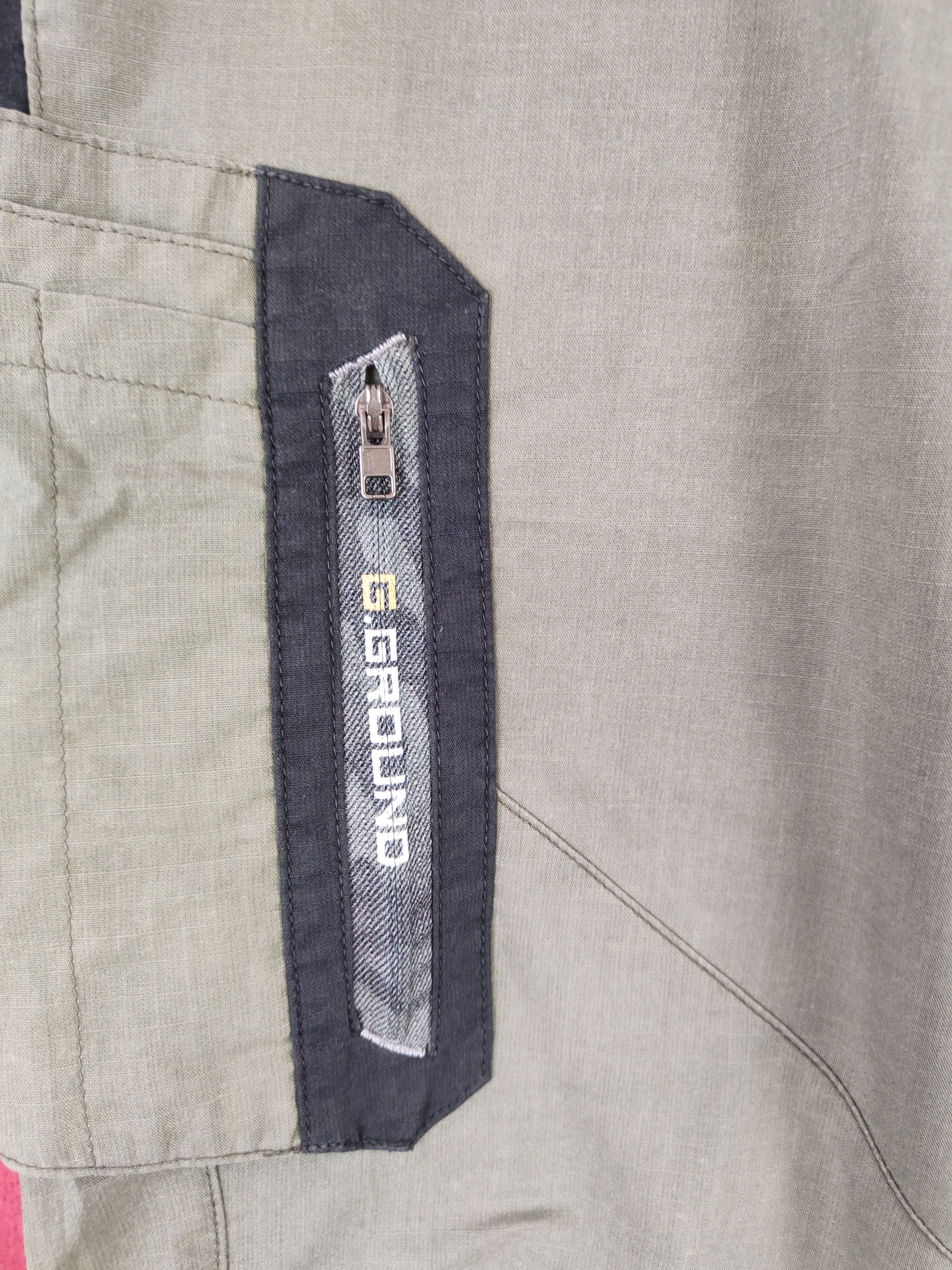 Japanese Brand × Vintage G.Ground Faded Dark Green thin Multi Pocket Pants #S557 Size US 31 - 3 Thumbnail