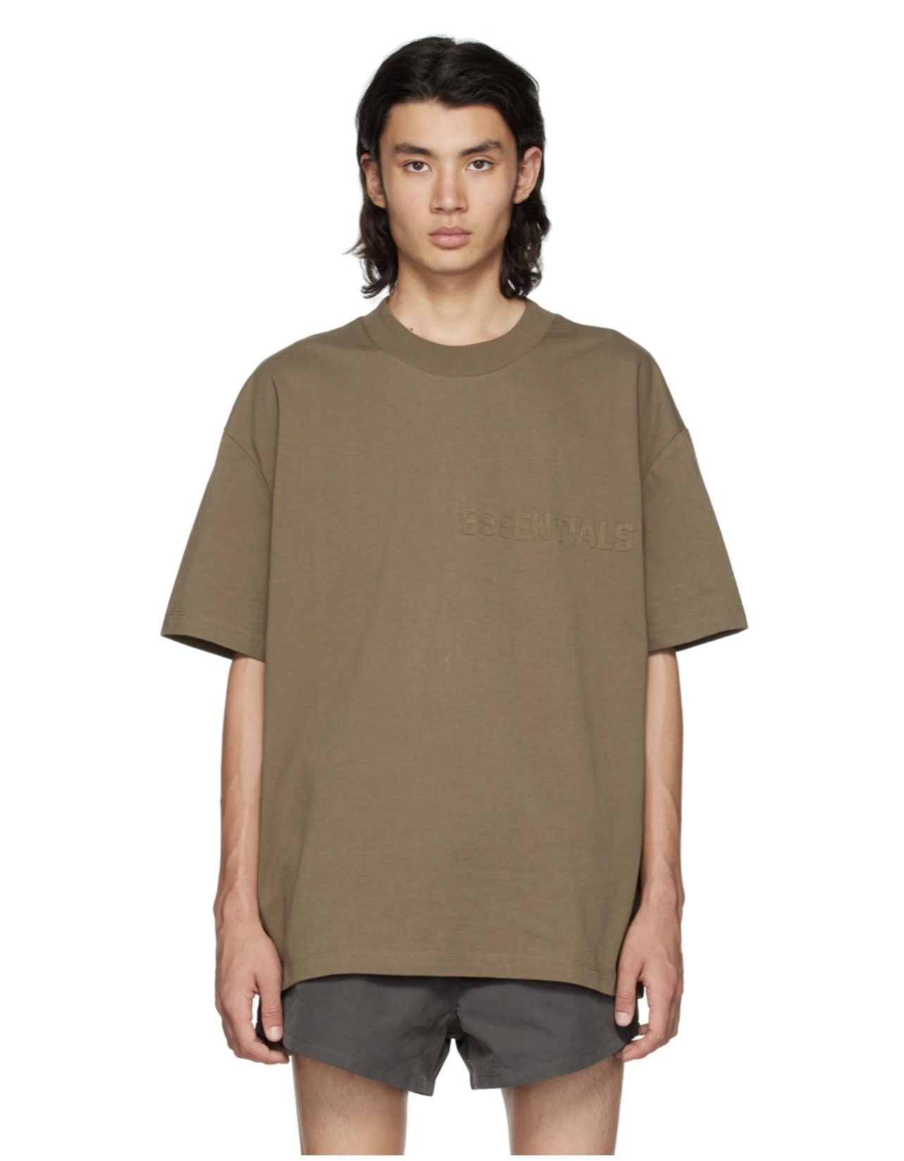 FOG × Fear of God × Pacsun Fear of God Essential Short Sleeve T-Shirt 'Wood' Size (L) Size US L / EU 52-54 / 3 - 9 Thumbnail