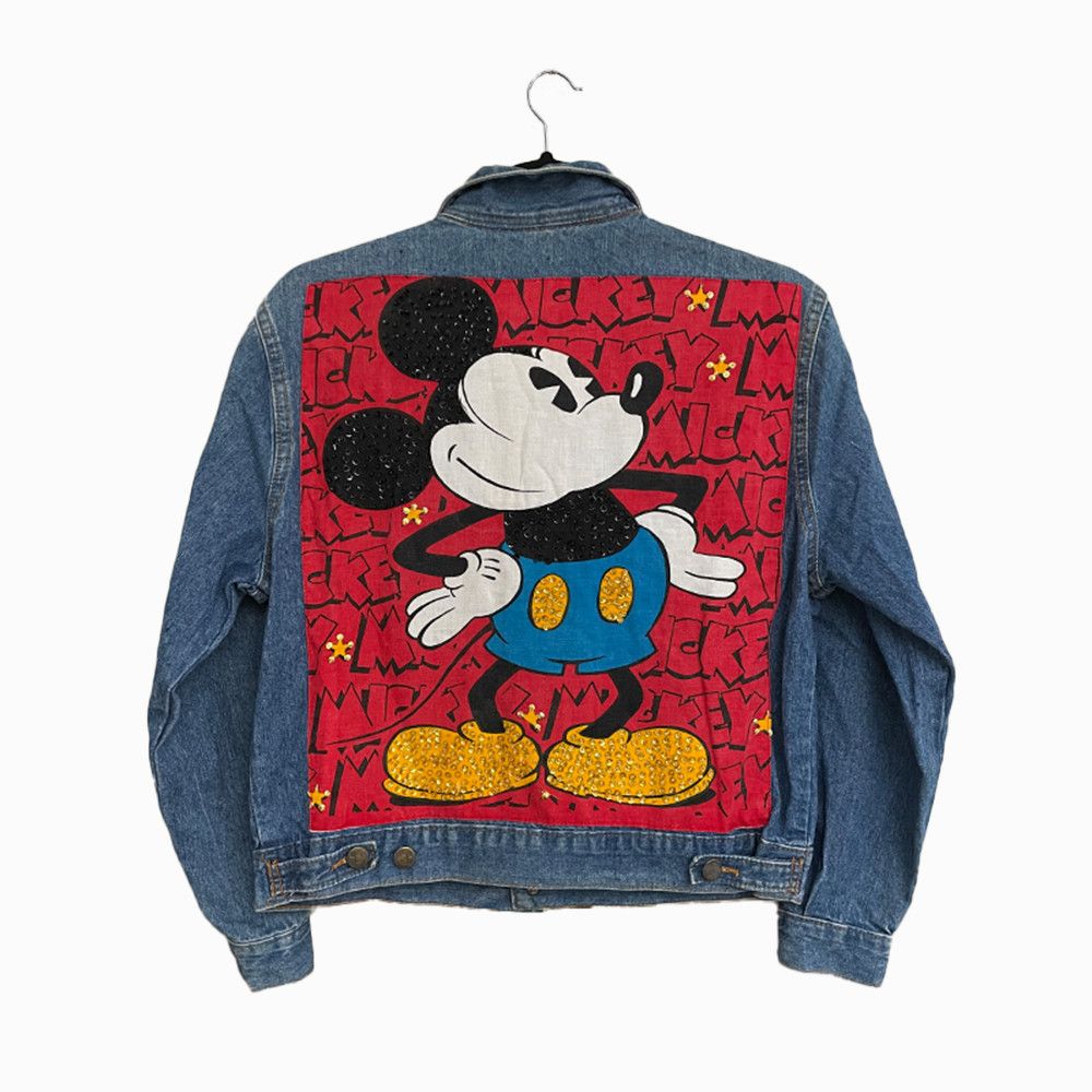 Mickey and Co. Denim Bedazzled Mickey Mouse Youth Jacket