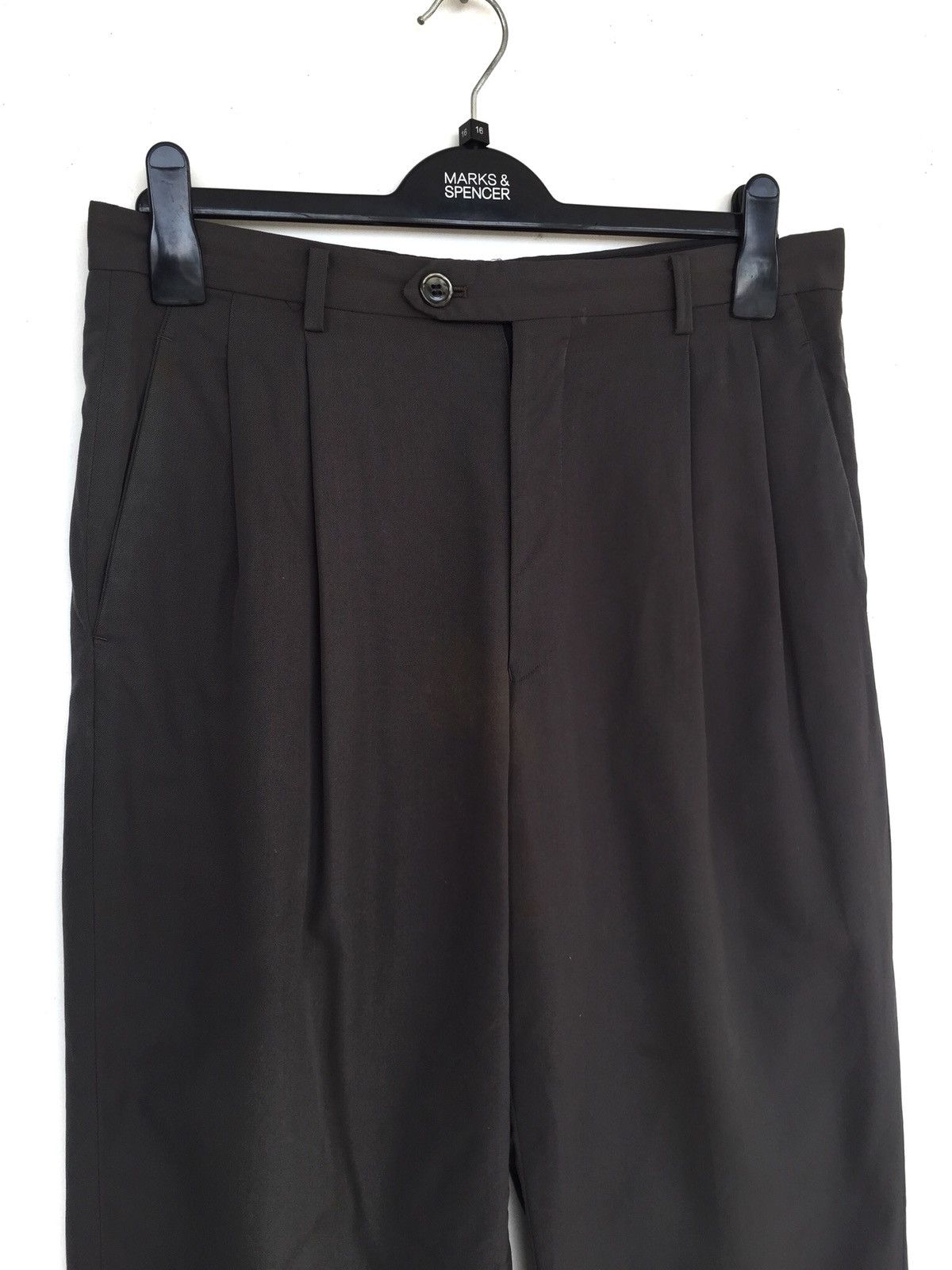 Issey Miyake ICONIC🔥OG Issey Miyake Wool Gabardine 🎈Pants Size US 33 - 2 Thumbnail