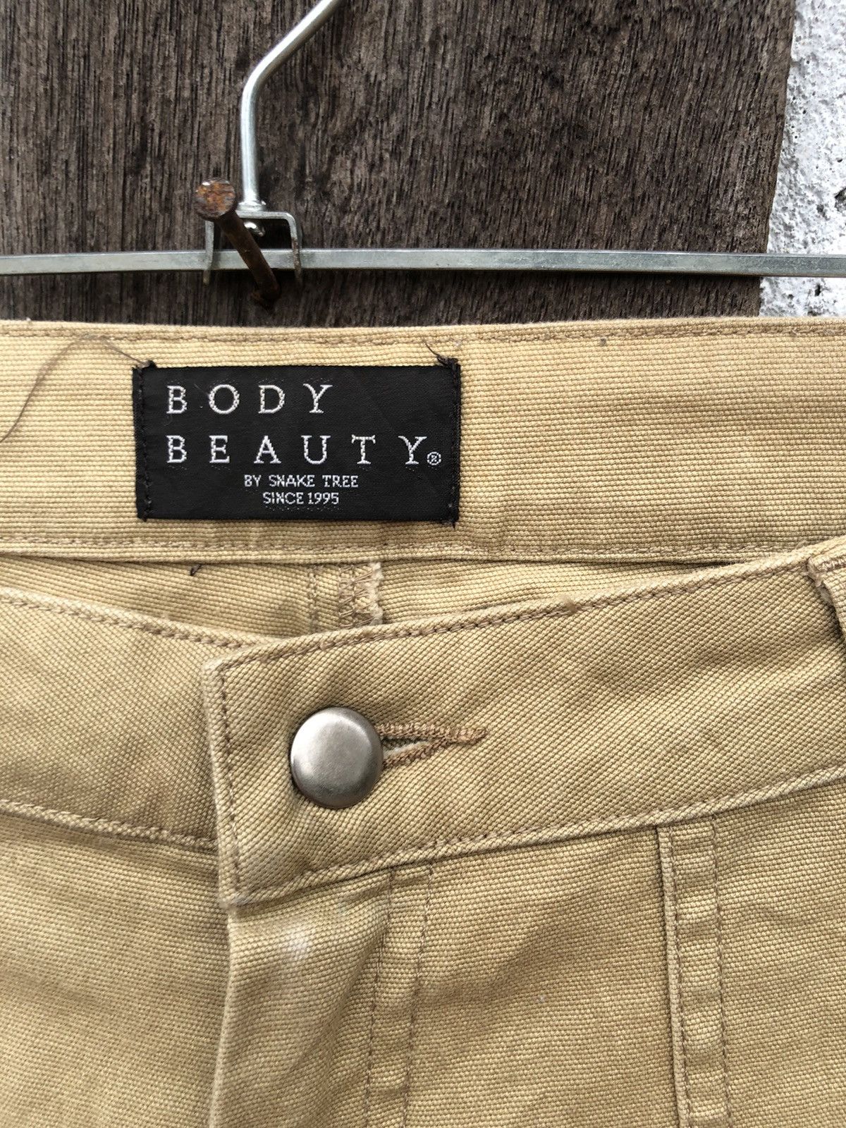 Japanese Brand FLARED Bondage Punk Pants Multipocket Drawstring Body Beauty Size US 29 - 4 Thumbnail