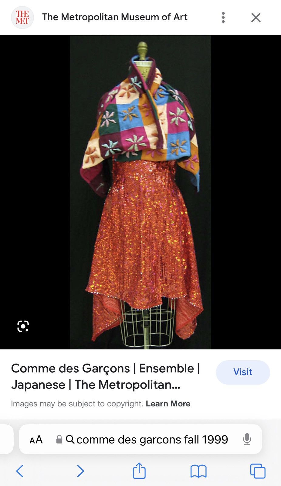 Comme des Garcons Comme Des Garcons Fall 1999 Shawl Archive Vintage Size S / US 4 / IT 40 - 2 Thumbnail