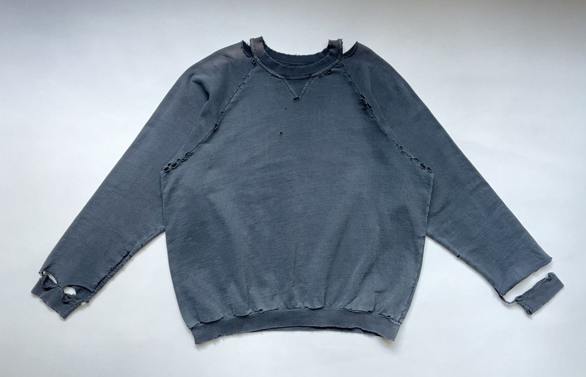 Raf Simons A/W 02 ‘Virginia Creeper’ Distressed Sweatshirt Size US M / EU 48-50 / 2 - 20 Thumbnail