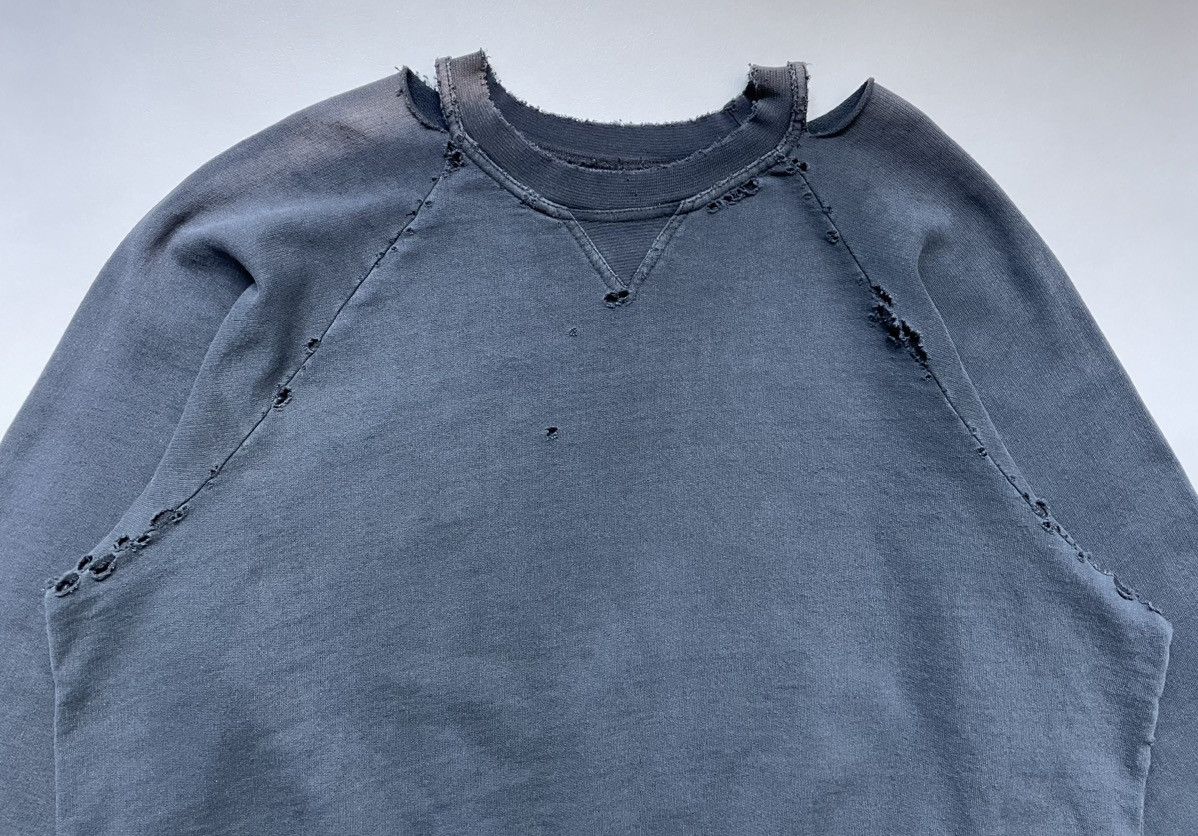Raf Simons A/W 02 ‘Virginia Creeper’ Distressed Sweatshirt Size US M / EU 48-50 / 2 - 2 Thumbnail