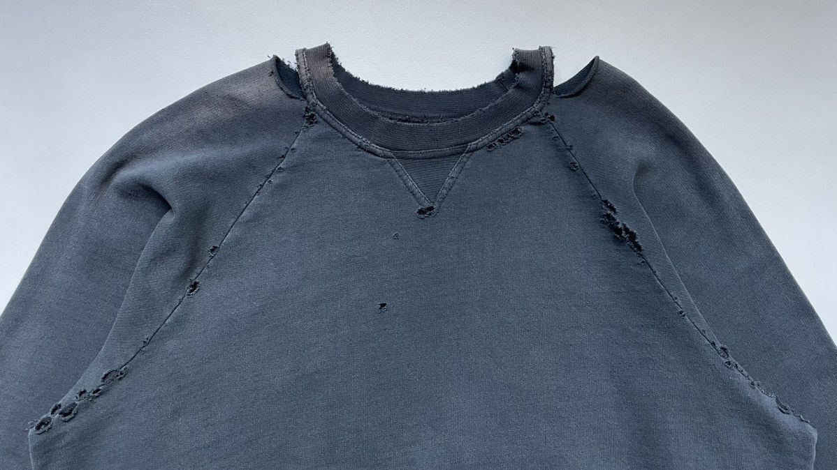 Raf Simons A/W 02 ‘Virginia Creeper’ Distressed Sweatshirt Size US M / EU 48-50 / 2 - 3 Thumbnail