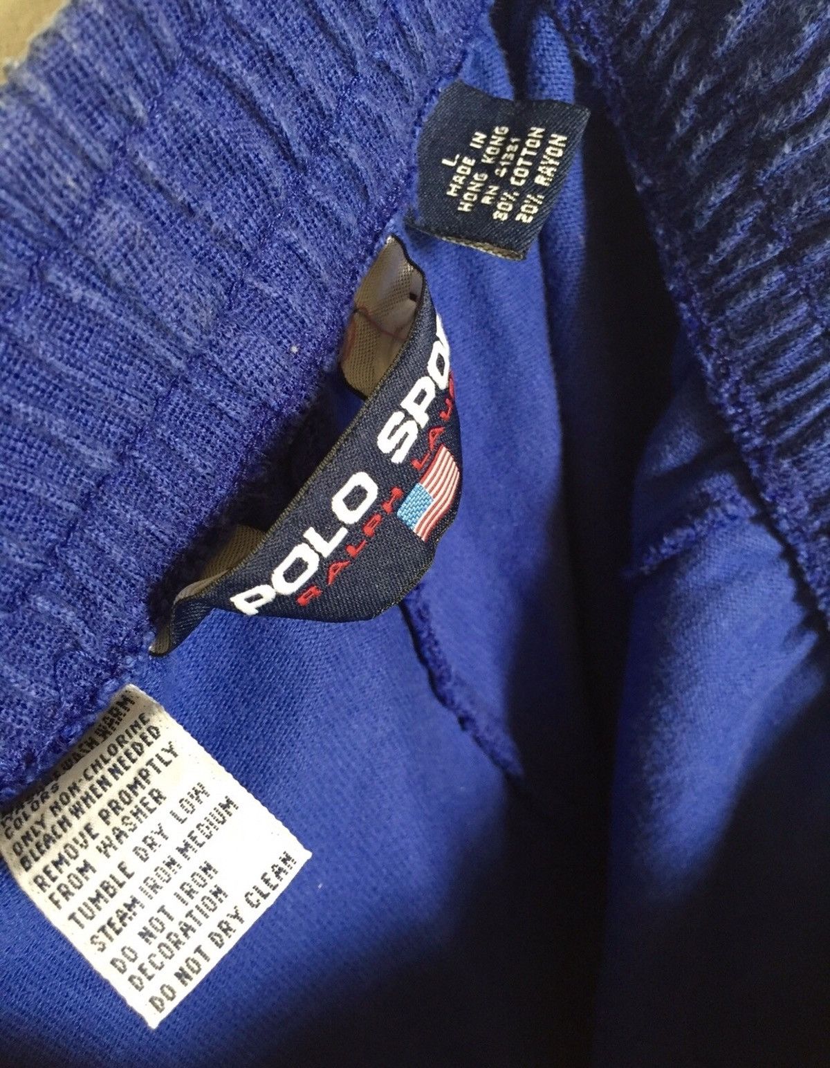Polo Ralph Lauren Vintage Polo Ralph Lauren Varsity Trackpants with button Size US 32 / EU 48 - 4 Thumbnail
