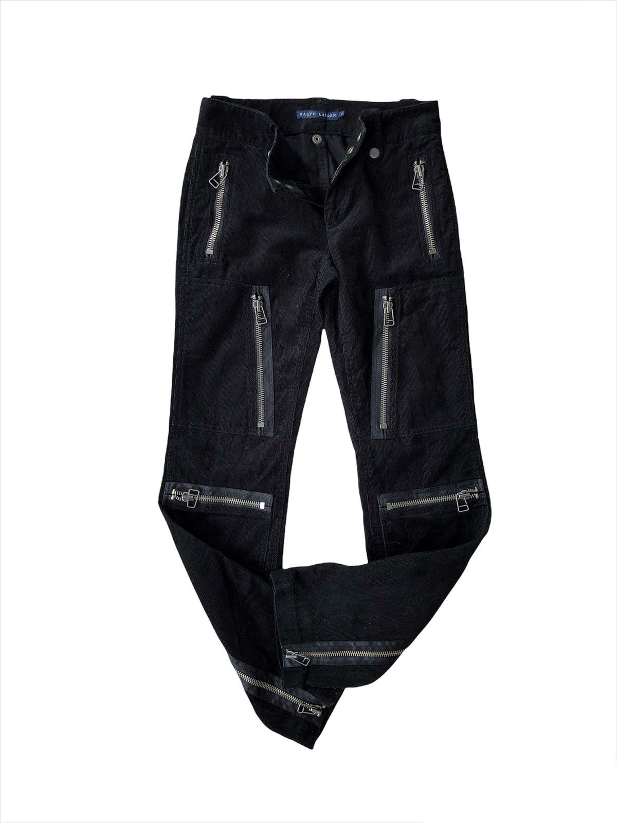 Polo Ralph Lauren GRAIL🔥RL Bondage Multi Zipper Pockets Velvet Pants Size US 28 / EU 44 - 1 Thumbnail