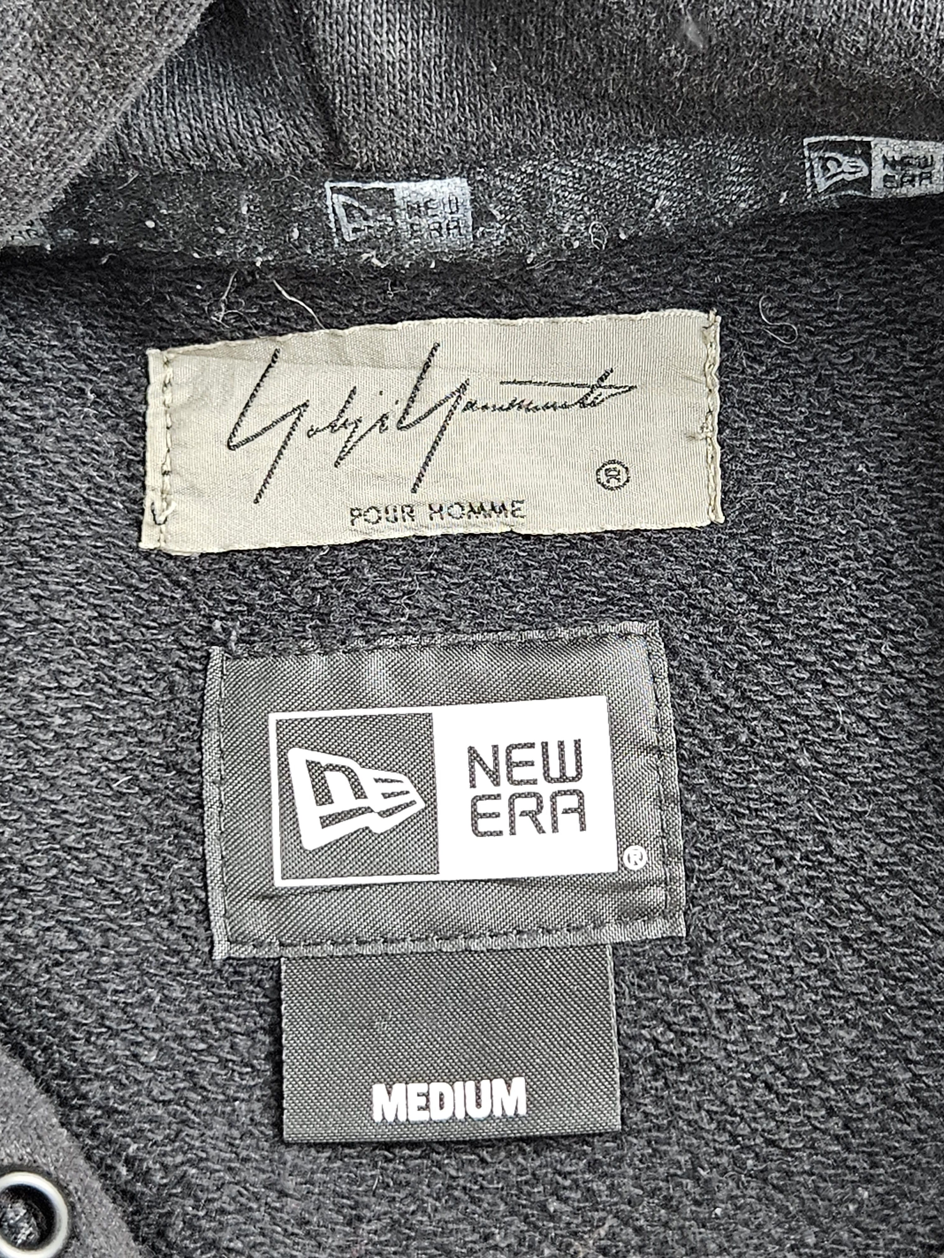 New Era × Yohji Yamamoto Yohji Yamomoto Pour Homme New Era Embroidery Sweater Hoodie Size US M / EU 48-50 / 2 - 5 Thumbnail
