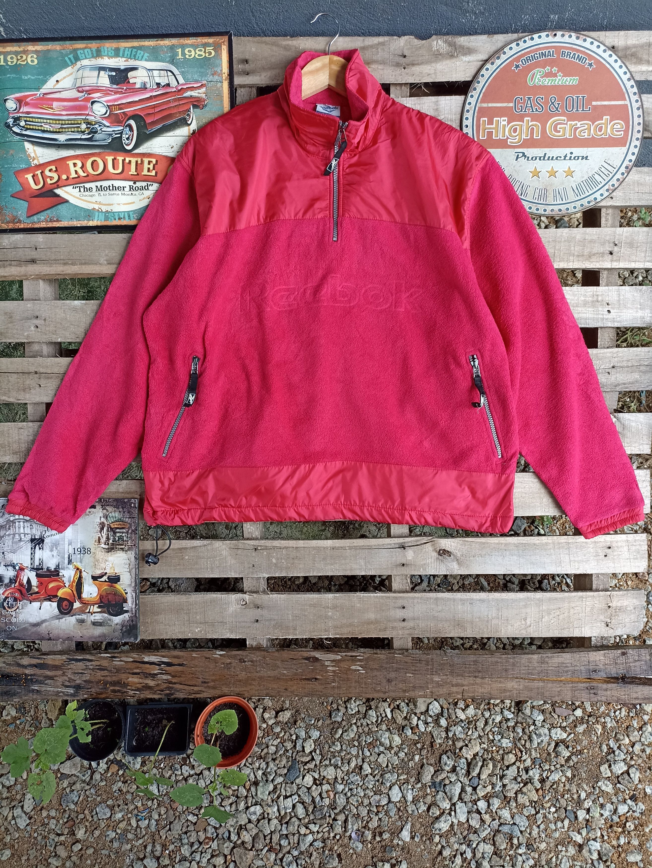 Reebok × Vintage Vintage Reebok Baggy Fleece Size US M / EU 48-50 / 2 - 1 Thumbnail