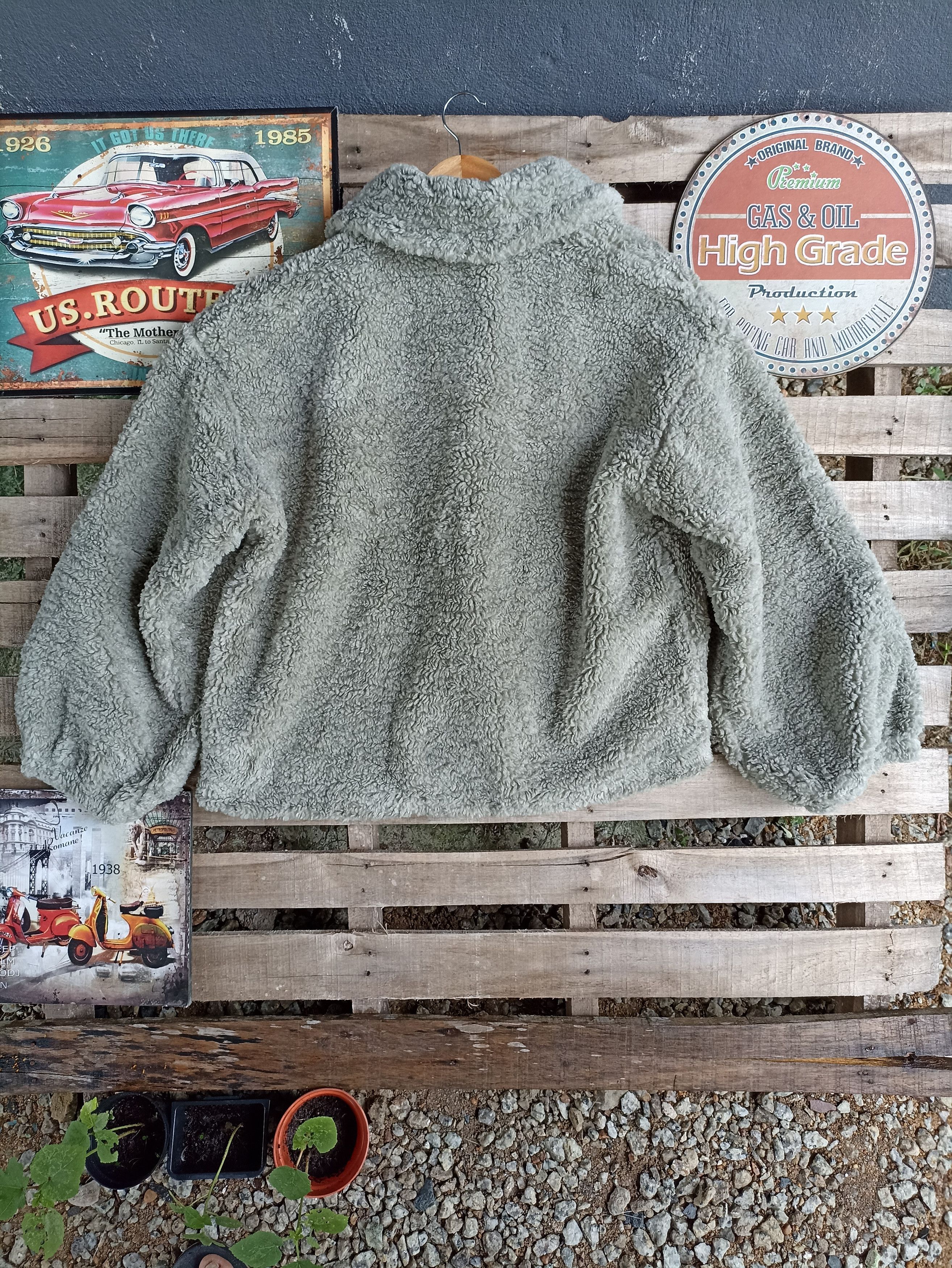 Designer × Japanese Brand Apres jour Furry Fuzzy Fleece Cardigan Toogle Jacket Size US M / EU 48-50 / 2 - 4 Thumbnail