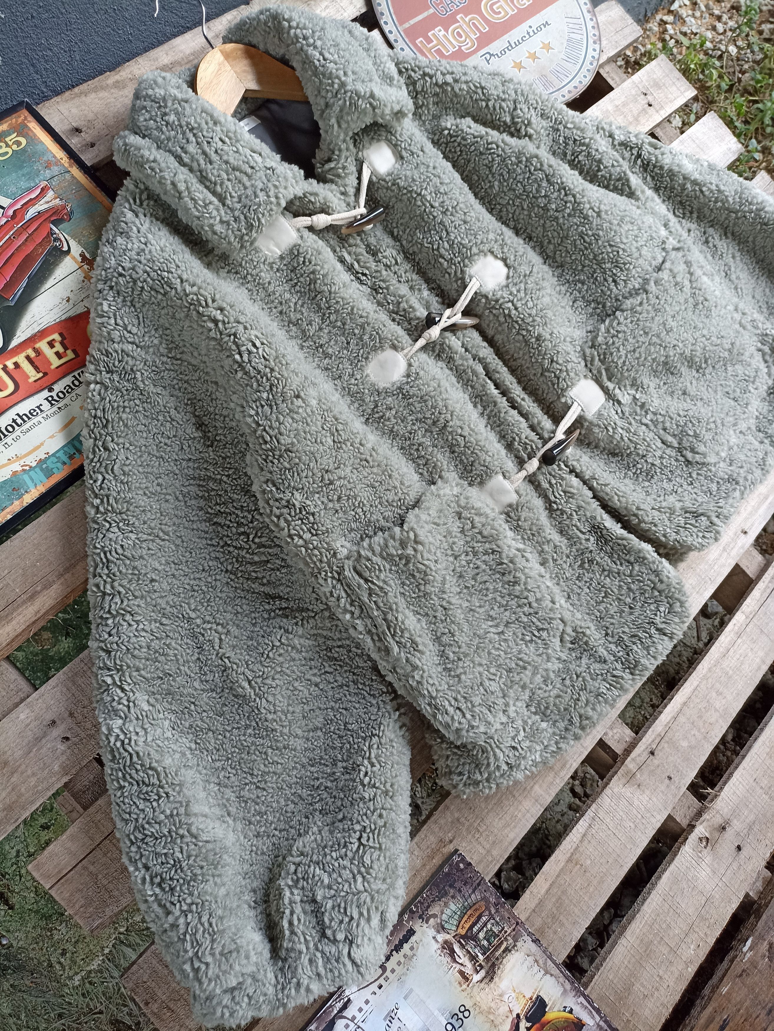 Designer × Japanese Brand Apres jour Furry Fuzzy Fleece Cardigan Toogle Jacket Size US M / EU 48-50 / 2 - 3 Thumbnail