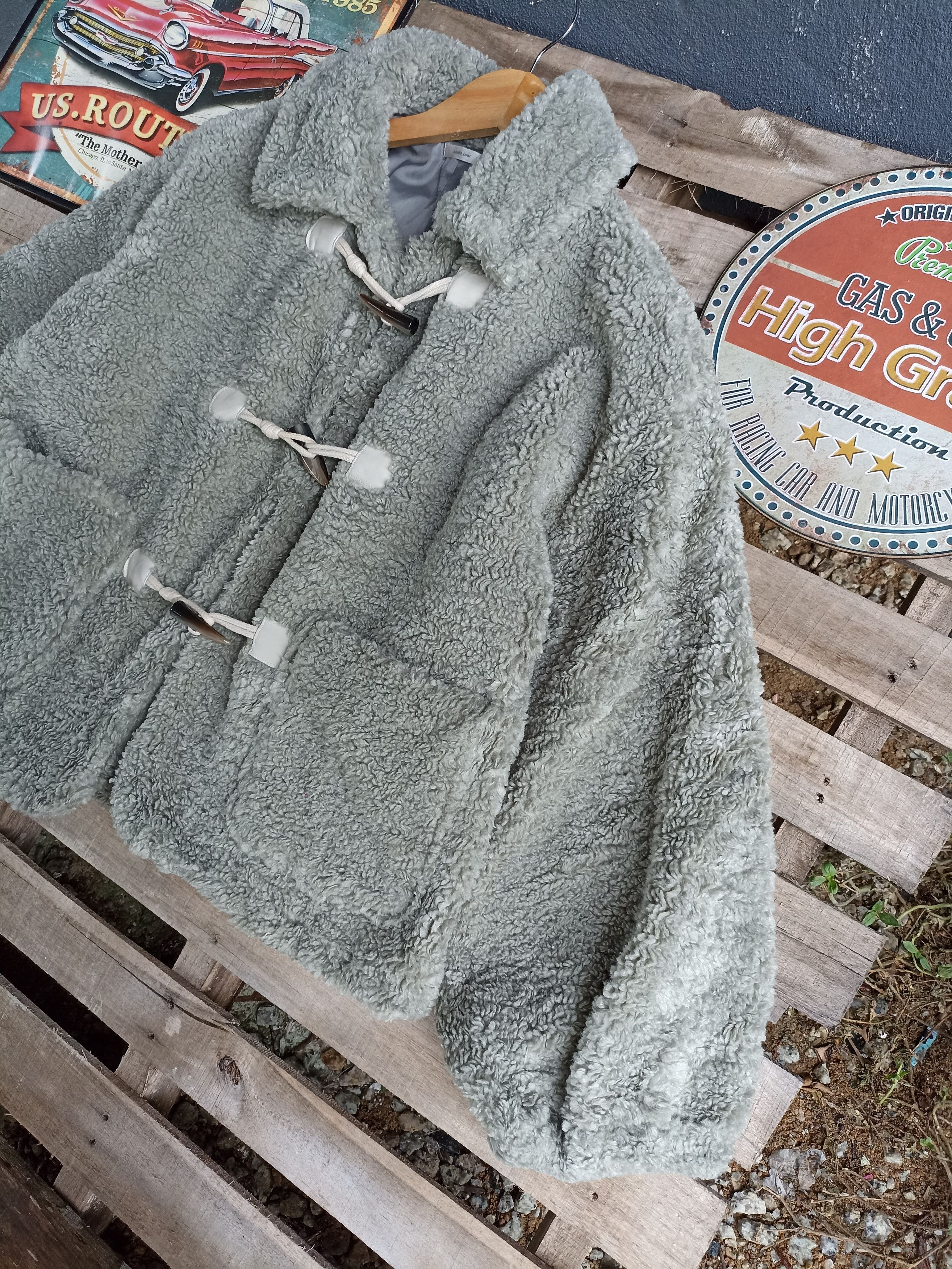Designer × Japanese Brand Apres jour Furry Fuzzy Fleece Cardigan Toogle Jacket Size US M / EU 48-50 / 2 - 2 Thumbnail