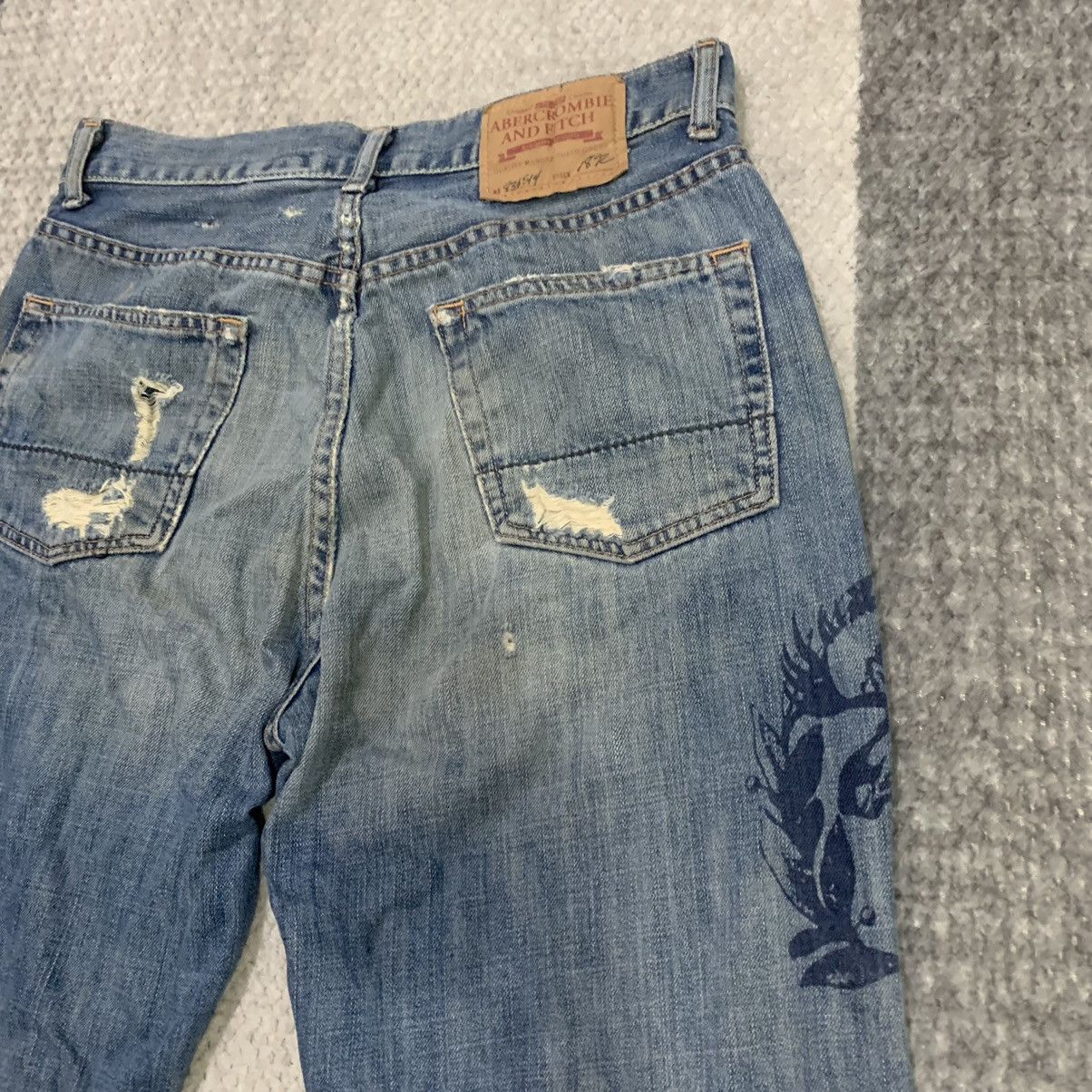 Abercrombie & Fitch × Vintage VINTAGE 80s AMBERCROMBIE & FITCH 30x30 Disstress Denim Jean Size US 30 / EU 46 - 15 Thumbnail