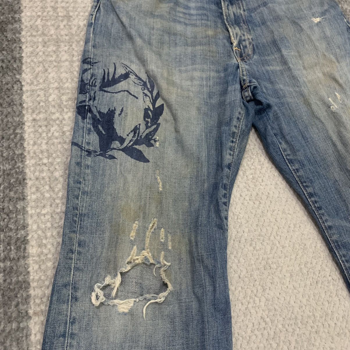 Abercrombie & Fitch × Vintage VINTAGE 80s AMBERCROMBIE & FITCH 30x30 Disstress Denim Jean Size US 30 / EU 46 - 6 Thumbnail