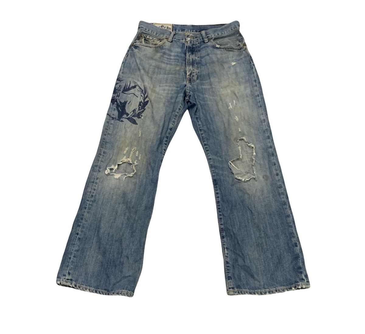 Abercrombie & Fitch × Vintage VINTAGE 80s AMBERCROMBIE & FITCH 30x30 Disstress Denim Jean Size US 30 / EU 46 - 1 Thumbnail
