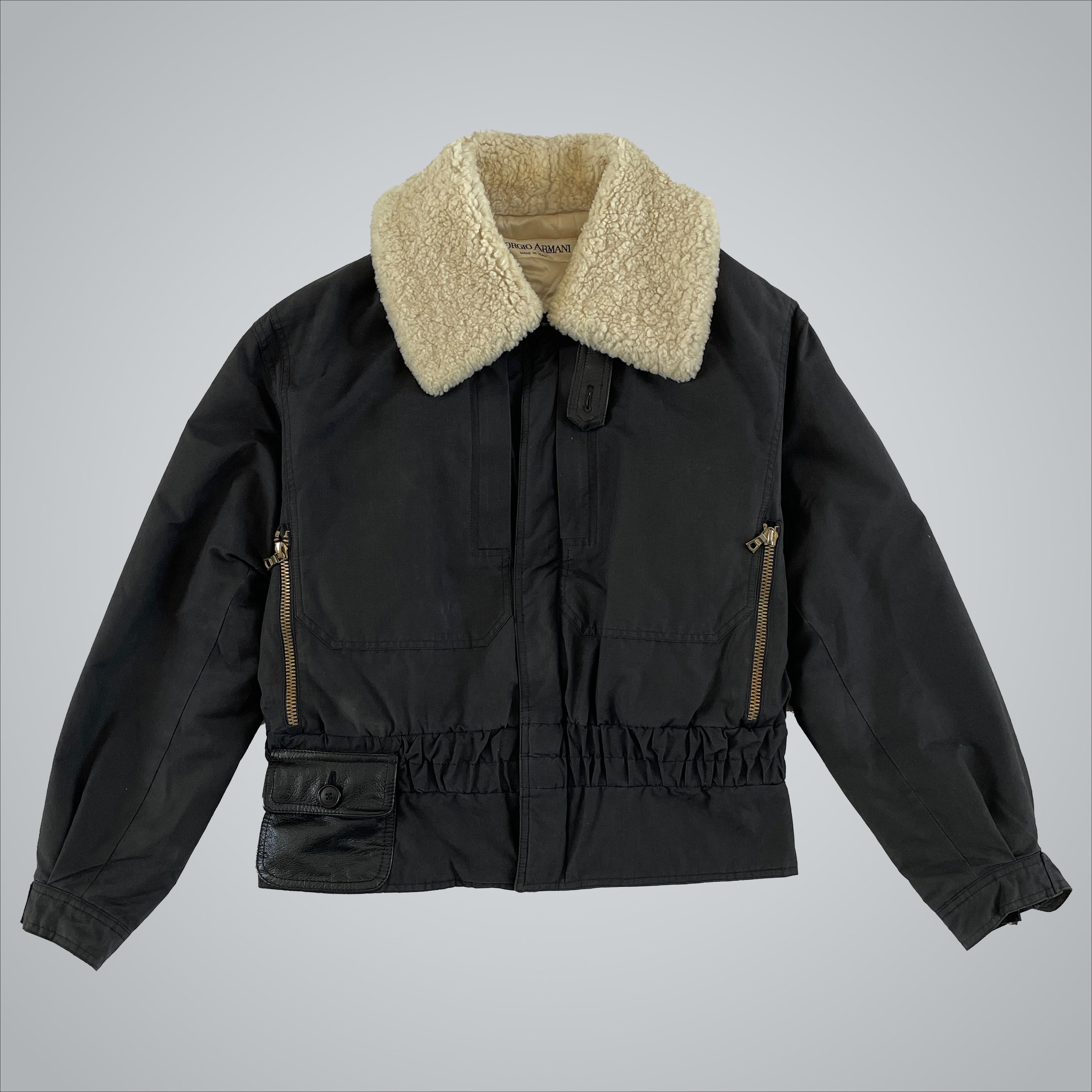 Armani × Giorgio Armani Giorgio Armani Sherpa Cropped Jacket 