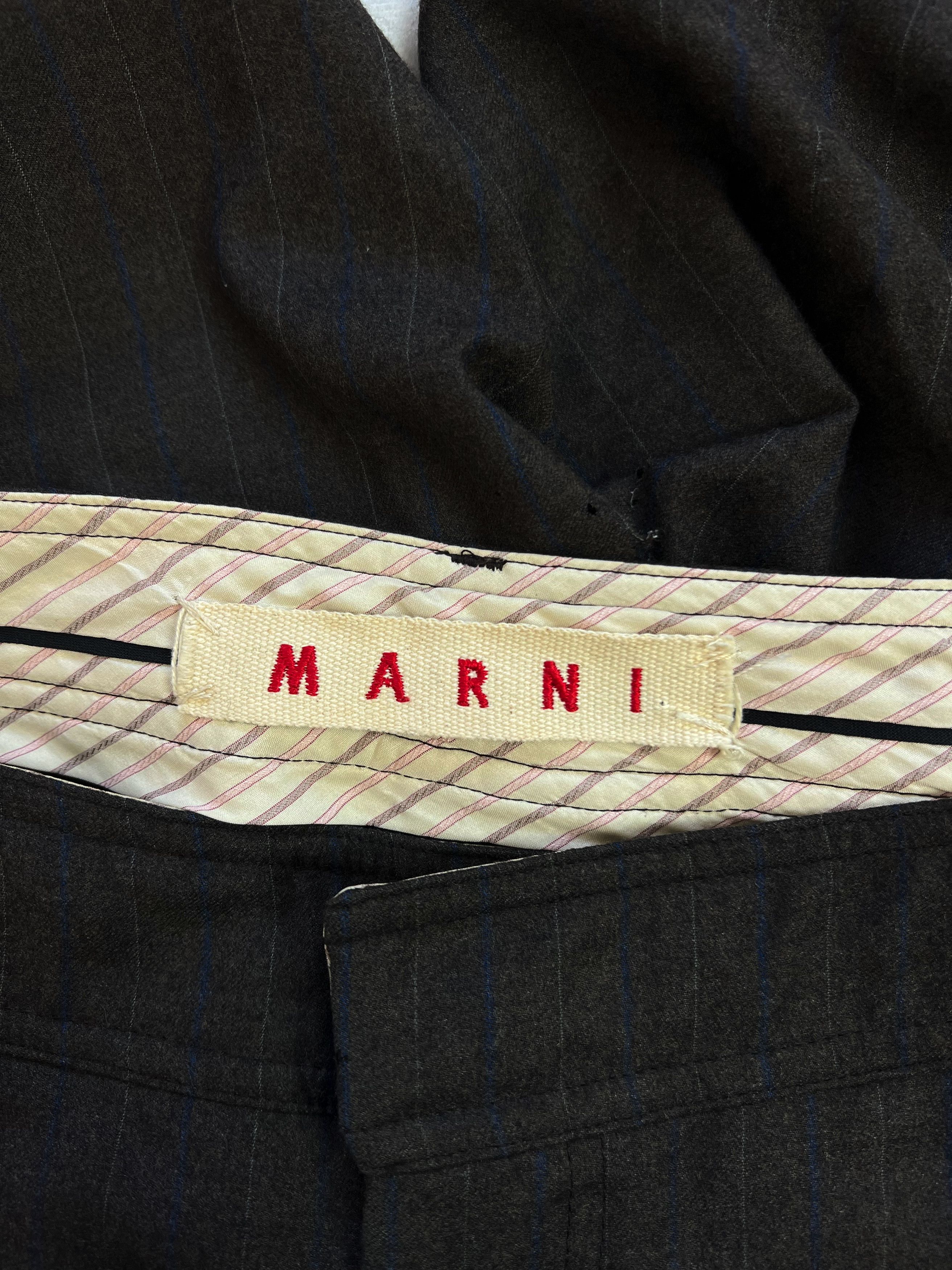 Marni ⚡️QUICK SALE⚡️Marni Brown Wool Pants Trousers Size 30" / US 8 / IT 44 - 4 Thumbnail