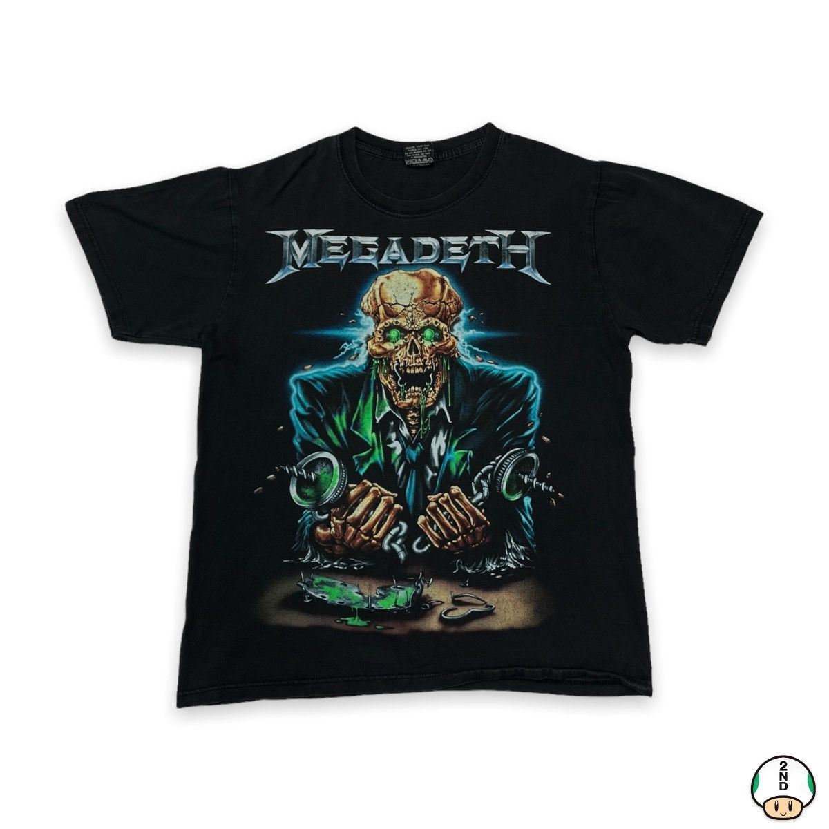 Vintage Megadeth Rattleheaded T Shirt Metal Rock Band Tee