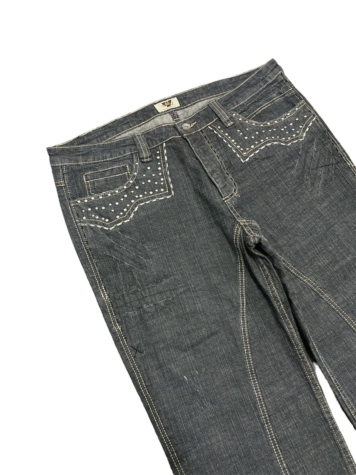 Antik Denim × Japanese Brand × Vintage STUDED💥ANTIK DENIM HANDCRAFTED IN THE USA DENIM PANTS Size US 35 - 6 Thumbnail