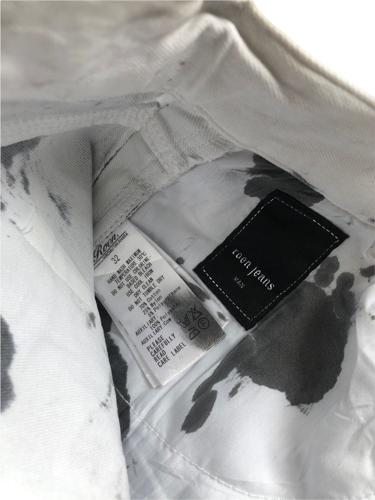 Roen 2000s Roen Bleach Jeans Size US 34 / EU 50 - 14 Thumbnail