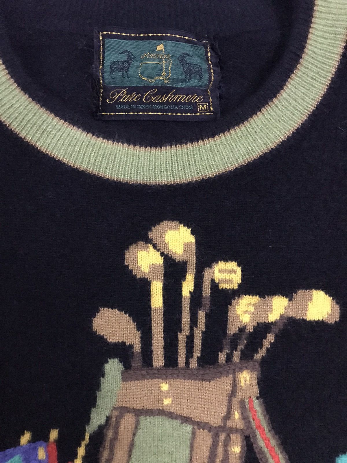 The Masters × Vintage Vintage Masters Golf Designer Pure Cashmere Knitwear Size US M / EU 48-50 / 2 - 4 Thumbnail