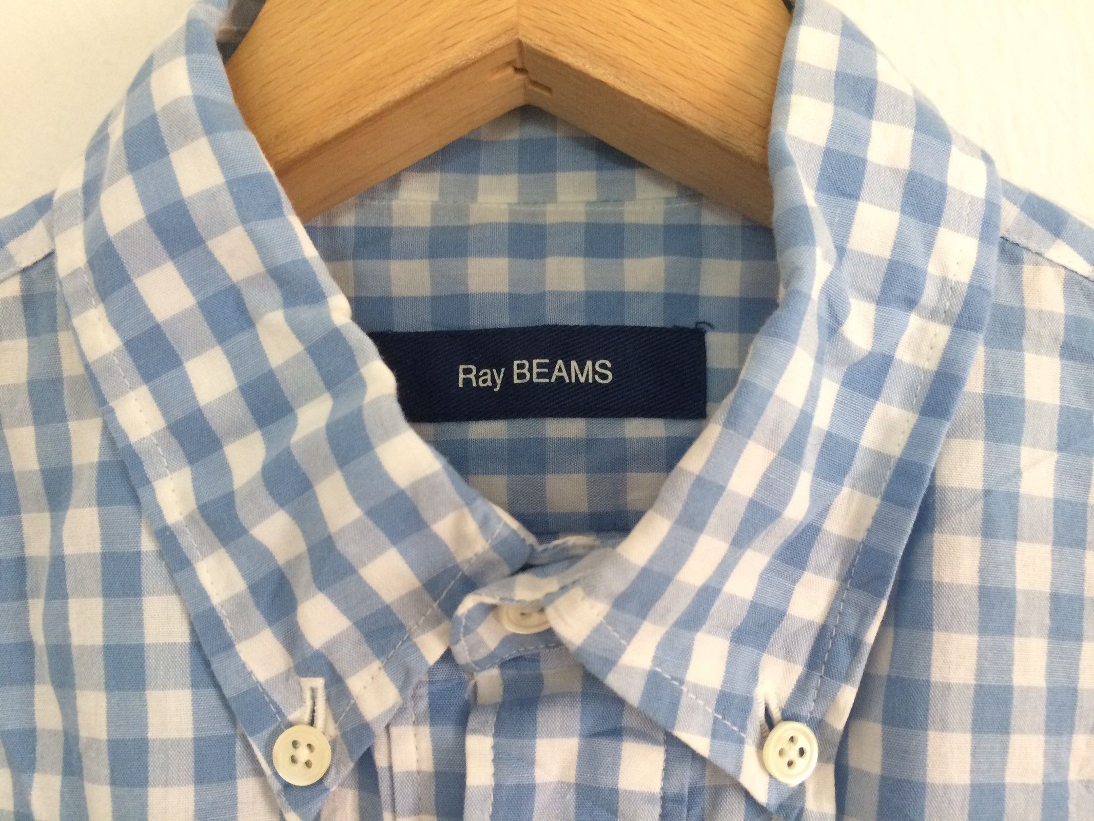 Beams Plus × Japanese Brand × Vintage 🔥🔥Ray Beams Plaid Checkered Pull Over Shirt Size US S / EU 44-46 / 1 - 3 Thumbnail