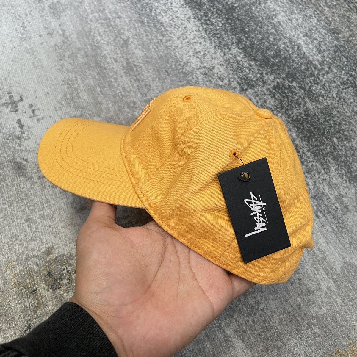 Stussy × Vintage STUSSY STOCK LOGO LOW PRO CAP // ORANGE Size ONE SIZE - 2 Thumbnail