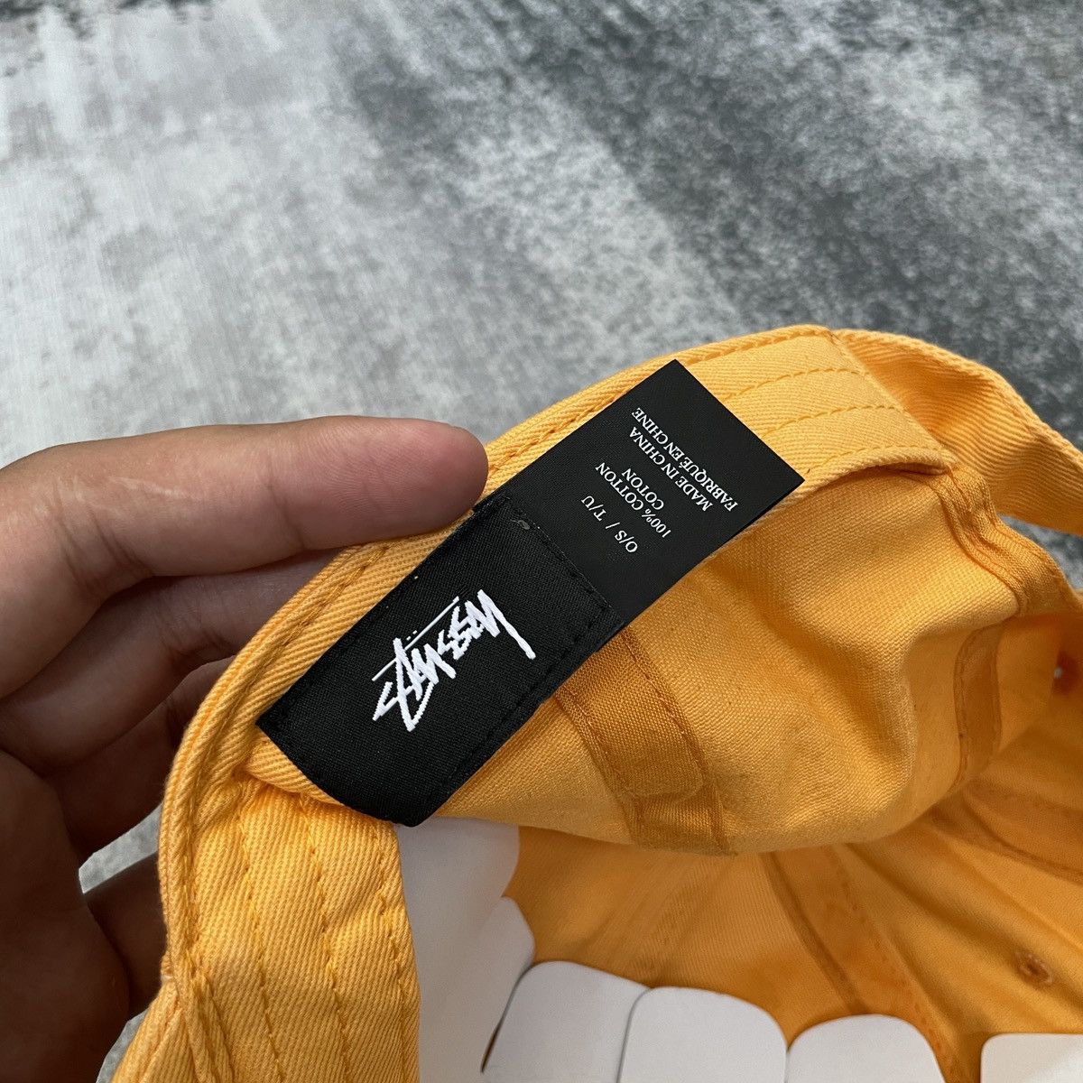 Stussy × Vintage STUSSY STOCK LOGO LOW PRO CAP // ORANGE Size ONE SIZE - 6 Thumbnail