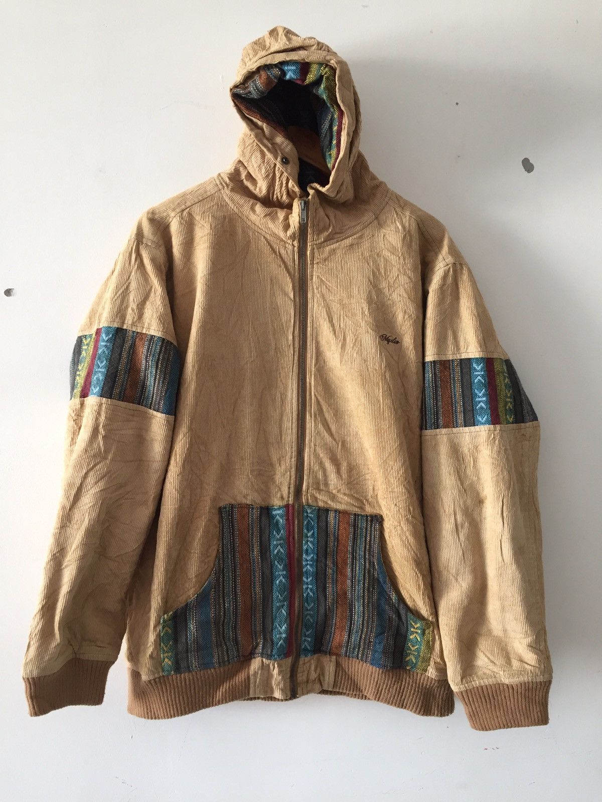 Japanese Brand × Vintage MonitorGdw Coudroy pachwork Jacket Hoodie nice designer Size US L / EU 52-54 / 3 - 2 Thumbnail