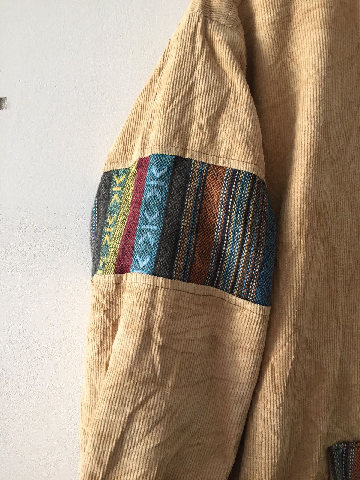 Japanese Brand × Vintage MonitorGdw Coudroy pachwork Jacket Hoodie nice designer Size US L / EU 52-54 / 3 - 6 Thumbnail