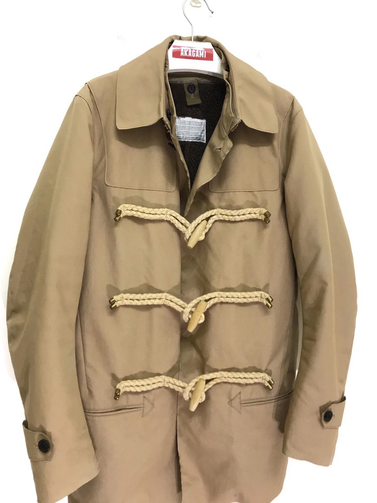 Japanese Brand Kolor Duffle Coat Slim Seamless Cut Cotton Acrylic 4🟩5 Size US M / EU 48-50 / 2 - 2 Thumbnail