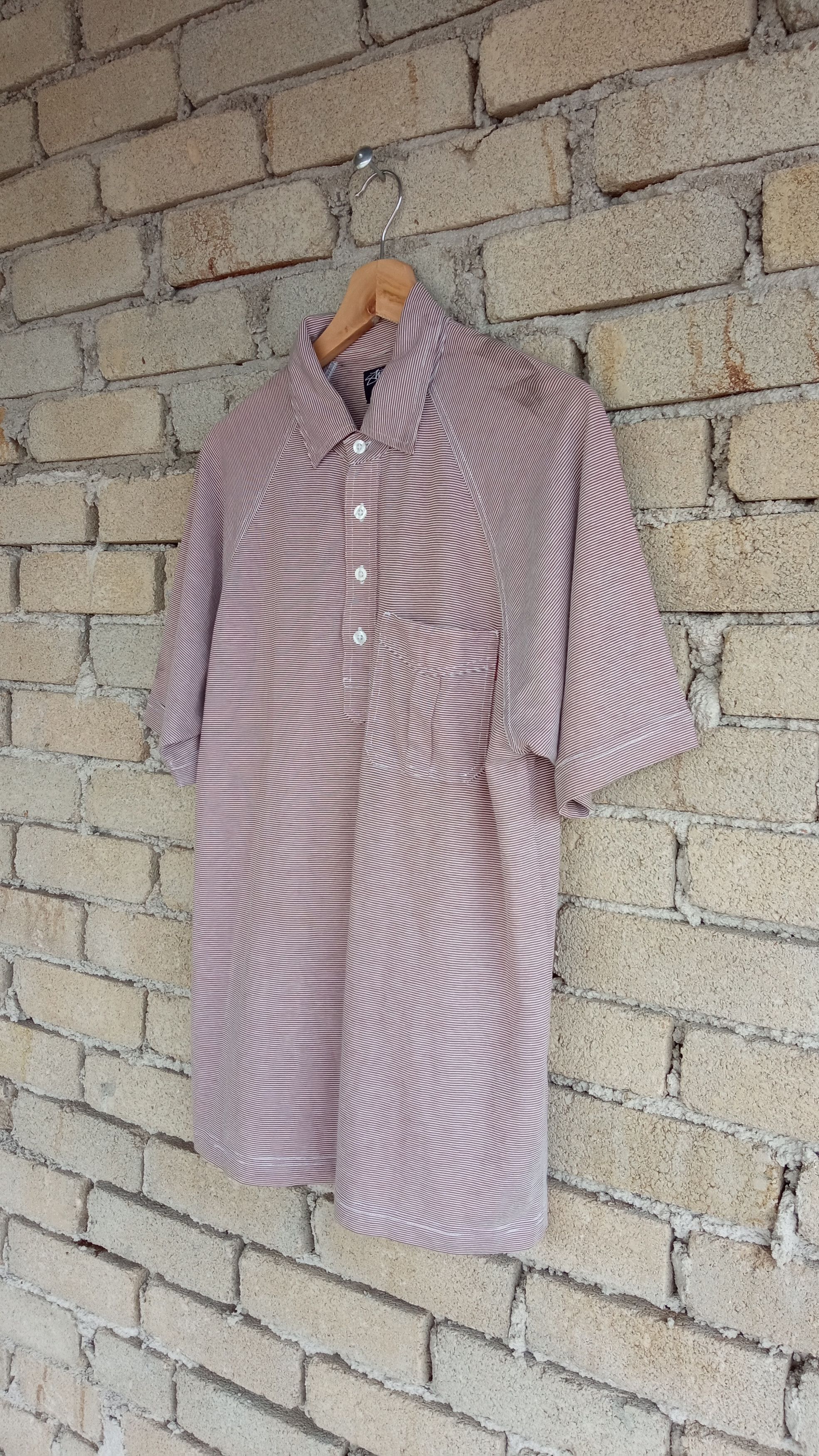 Stussy × Vintage 🔥🔥Vintage Stussy Striped Polo T-Shirt Size US M / EU 48-50 / 2 - 3 Thumbnail