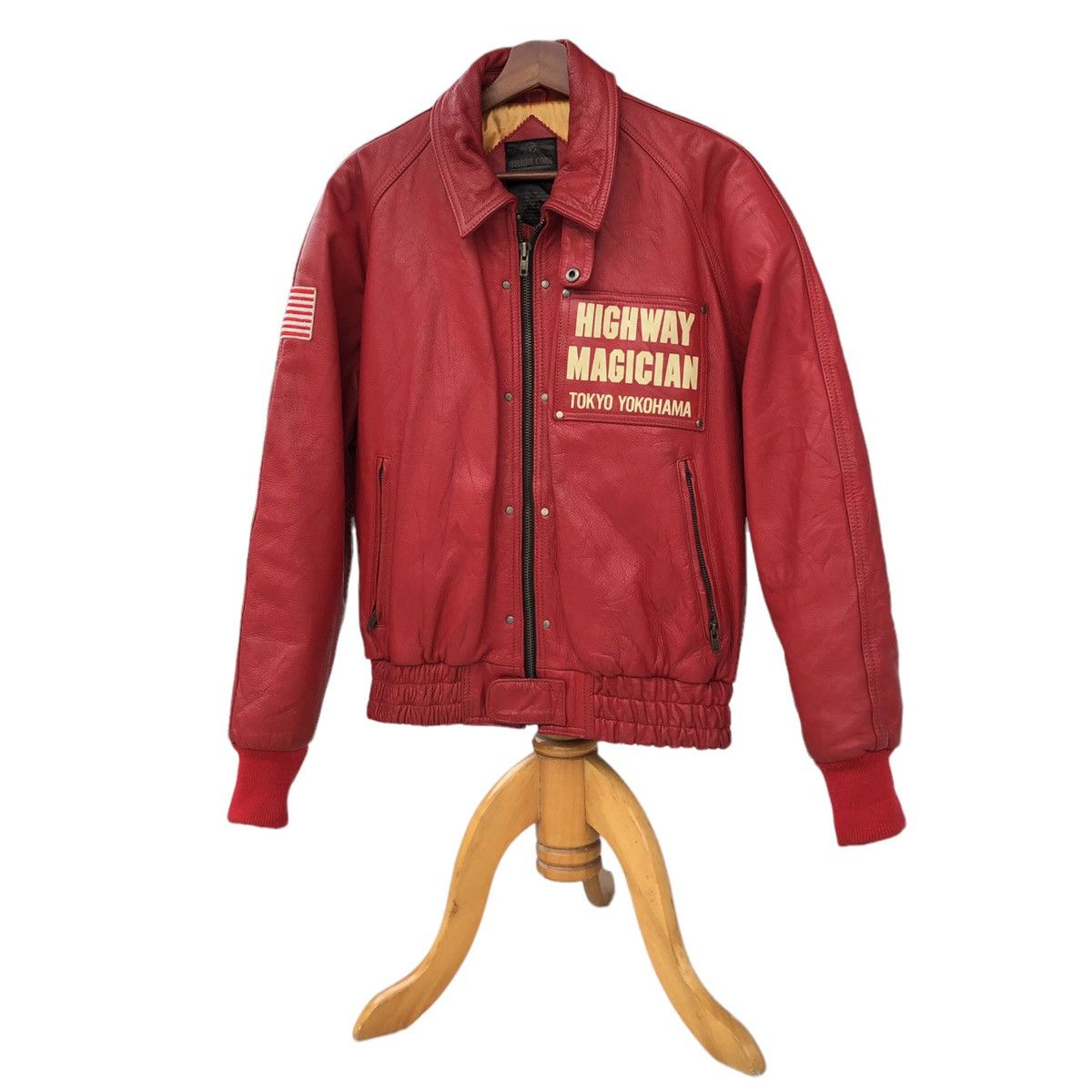 Sports Specialties 🔥Yellow Corn Highway Magician Cow Hide Bomber Jacket Size US M / EU 48-50 / 2 - 10 Thumbnail