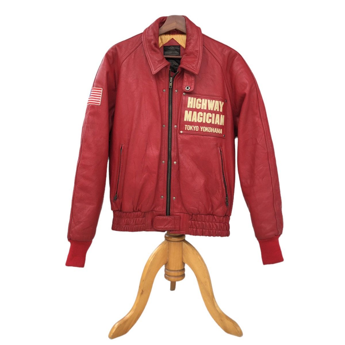 Sports Specialties 🔥Yellow Corn Highway Magician Cow Hide Bomber Jacket Size US M / EU 48-50 / 2 - 9 Thumbnail