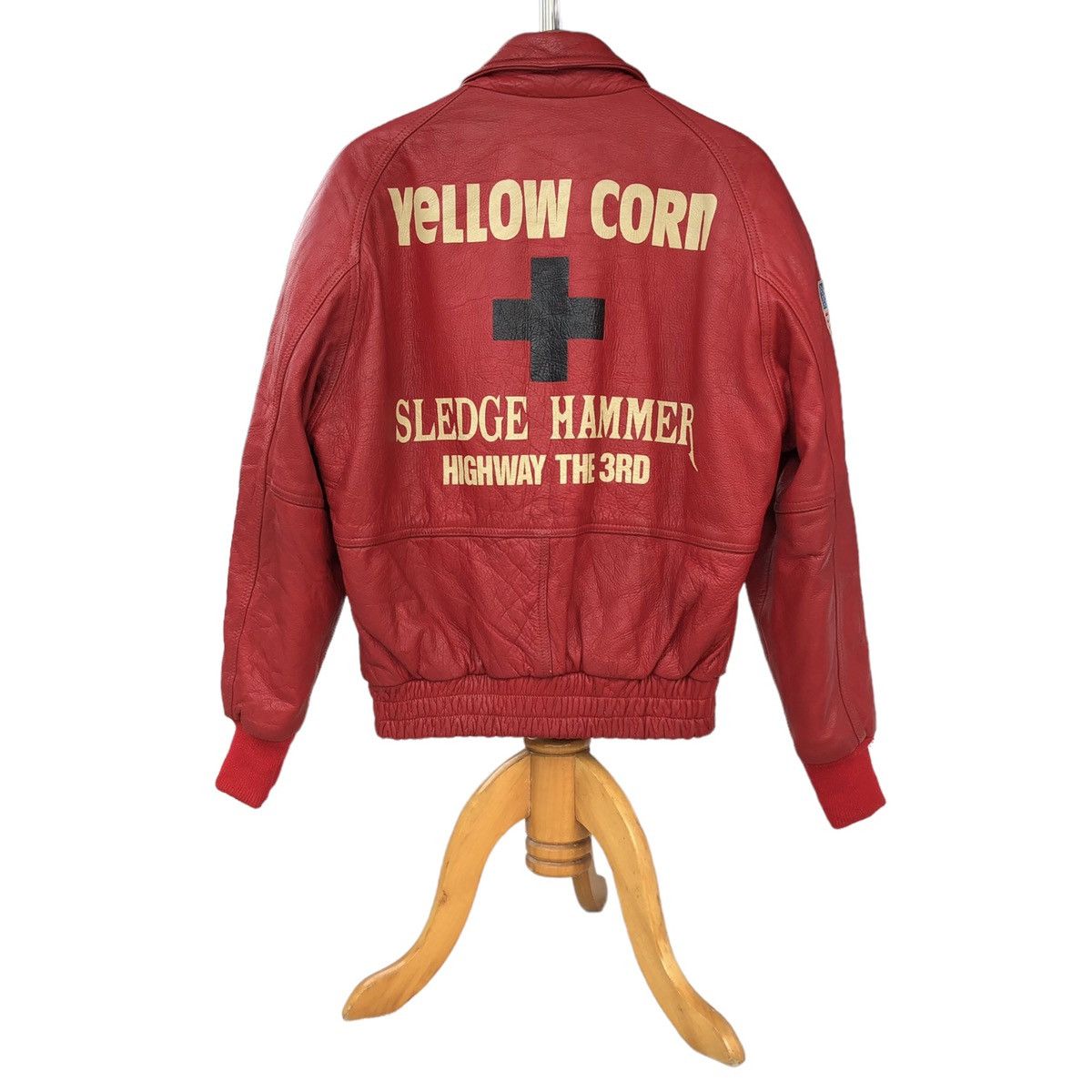 Sports Specialties 🔥Yellow Corn Highway Magician Cow Hide Bomber Jacket Size US M / EU 48-50 / 2 - 12 Thumbnail